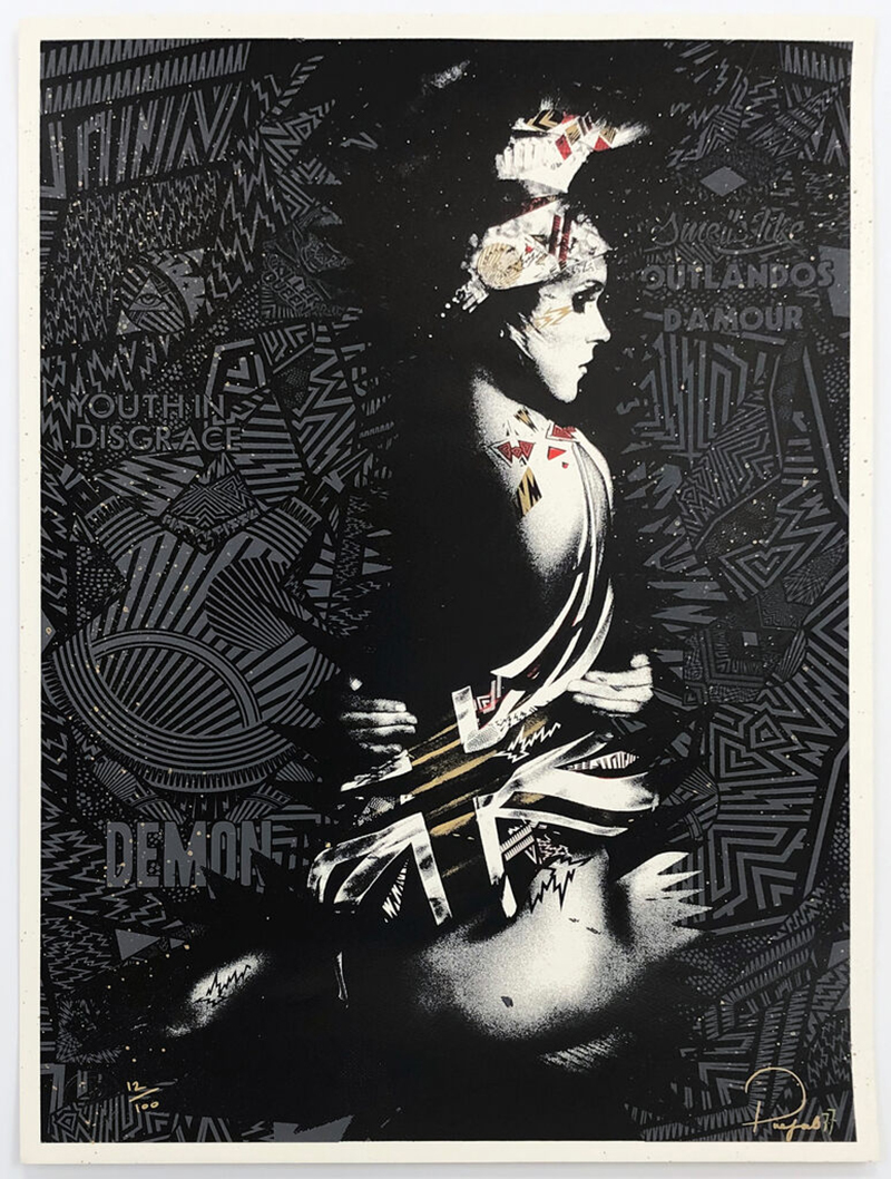 Britannia (hand signed screen print) by PREFAB77