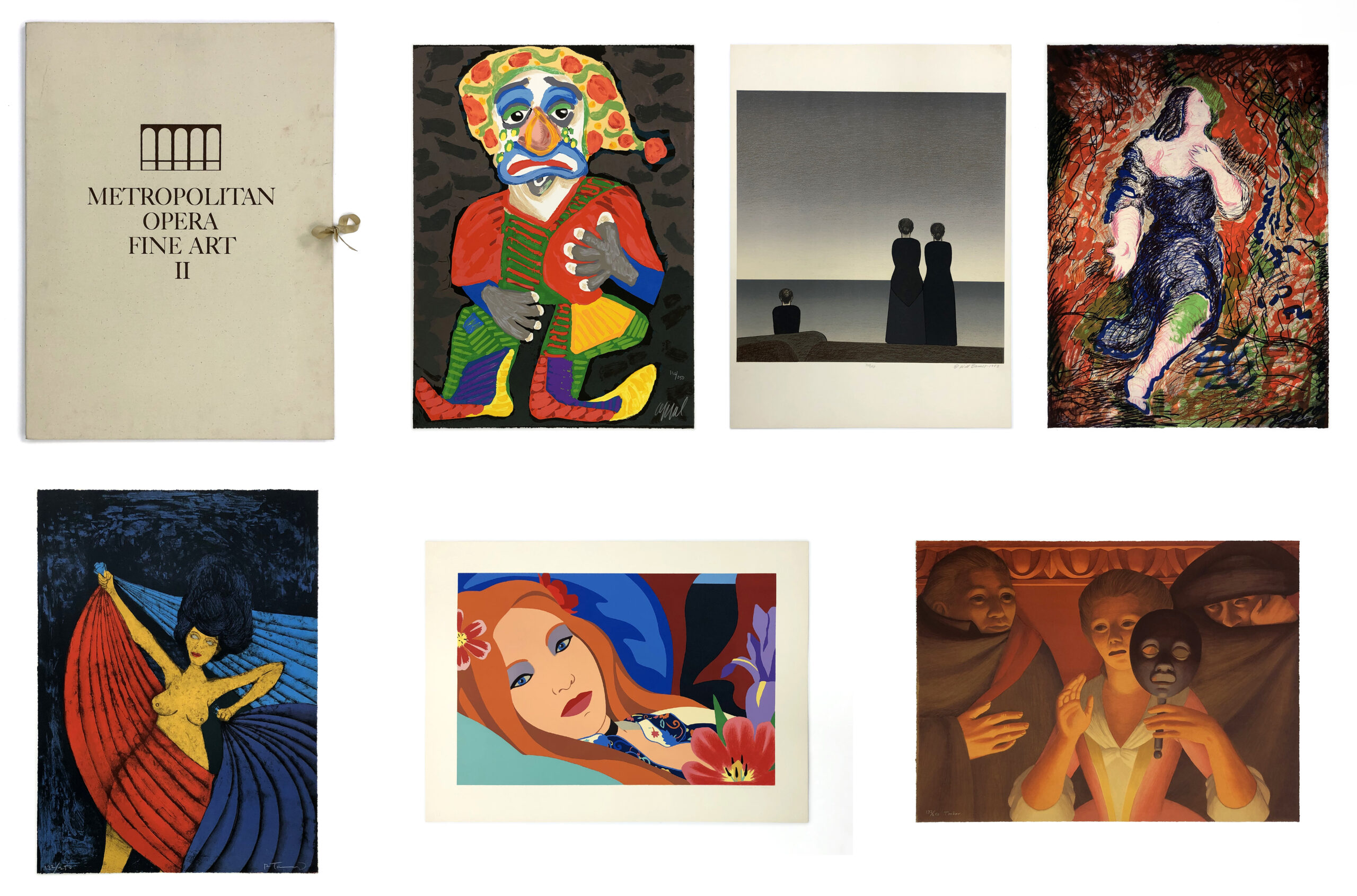 Metropolitan Opera Fine Art II Portfolio (6 hand signed lithographs), 1984 by Tom Wesselmann