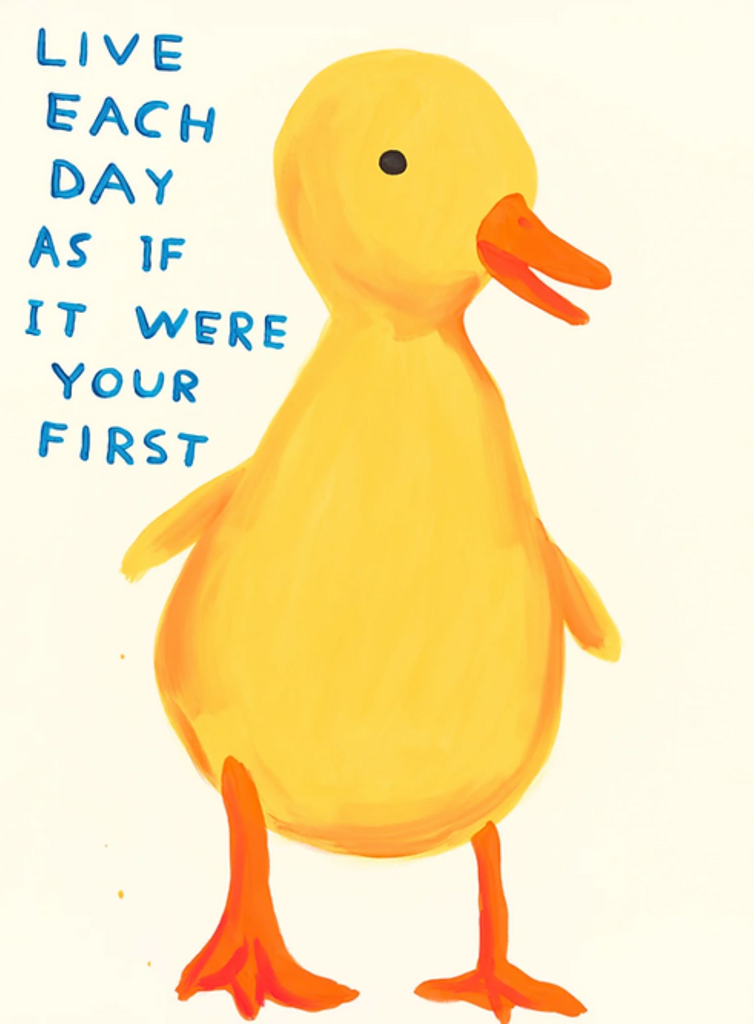 Live Each Day as If It Were Your First by David Shrigley