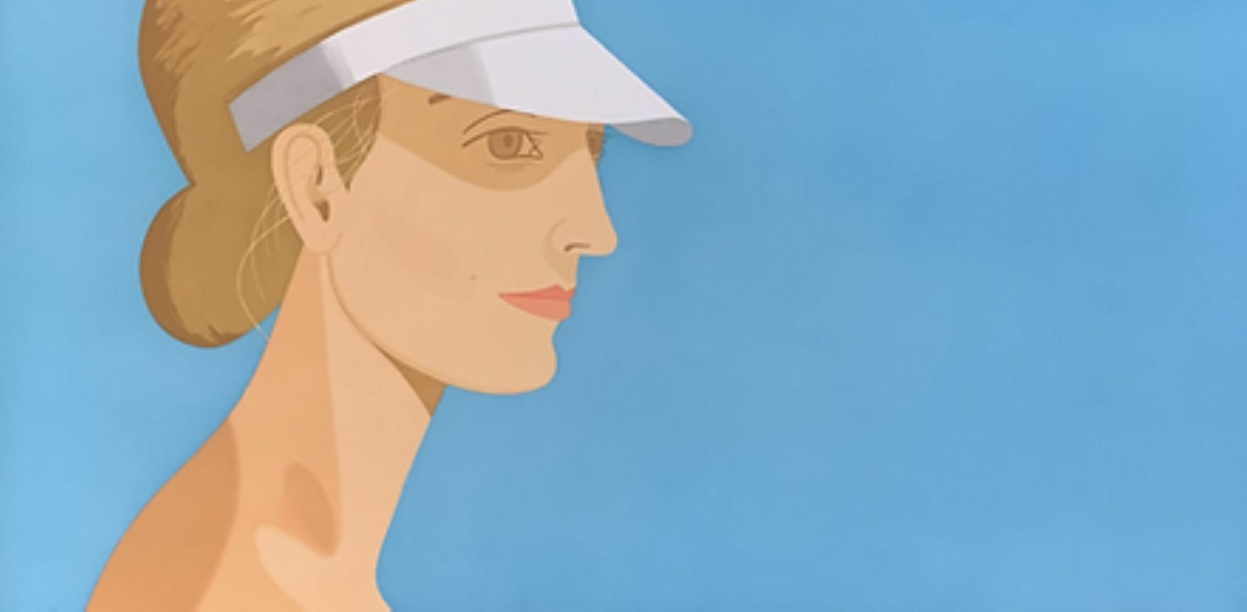 White Visor by Alex Katz