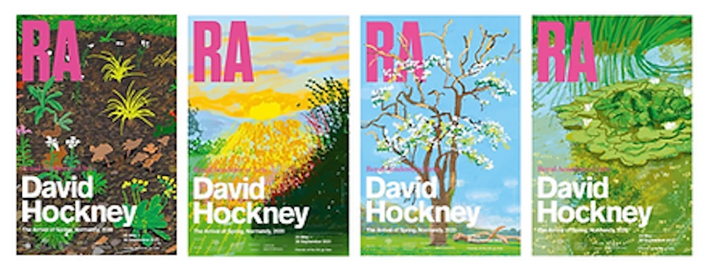 The Arrival of Spring Royal Academy Exhibition Posters Full Set by David Hockney