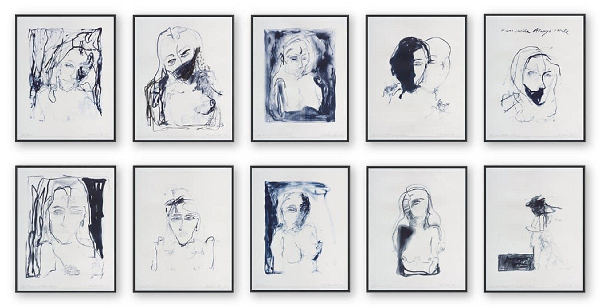 A Journey To Death (Full Portfolio of 10 Prints) by Tracey Emin