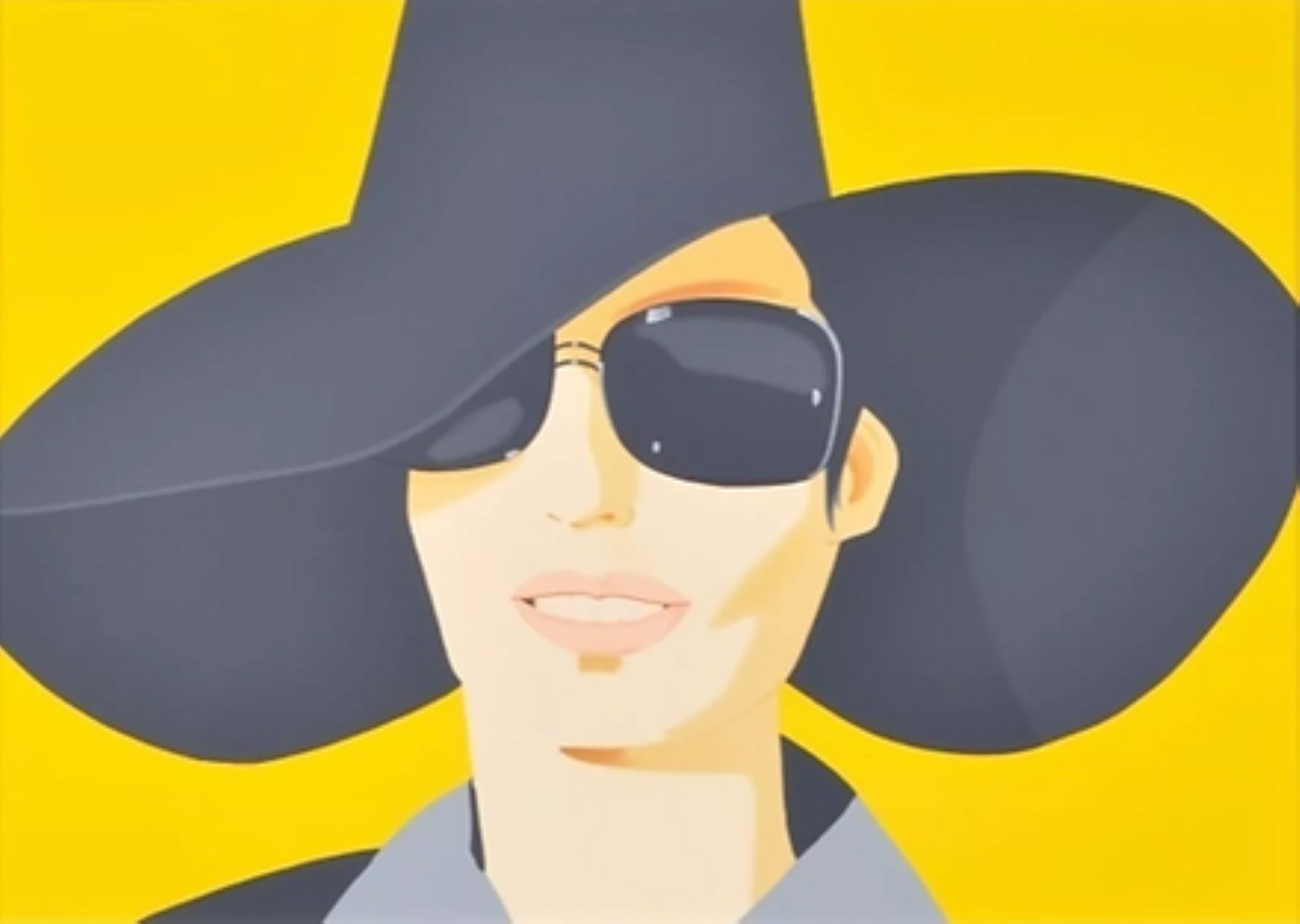 Vivien in Black Hat by Alex Katz