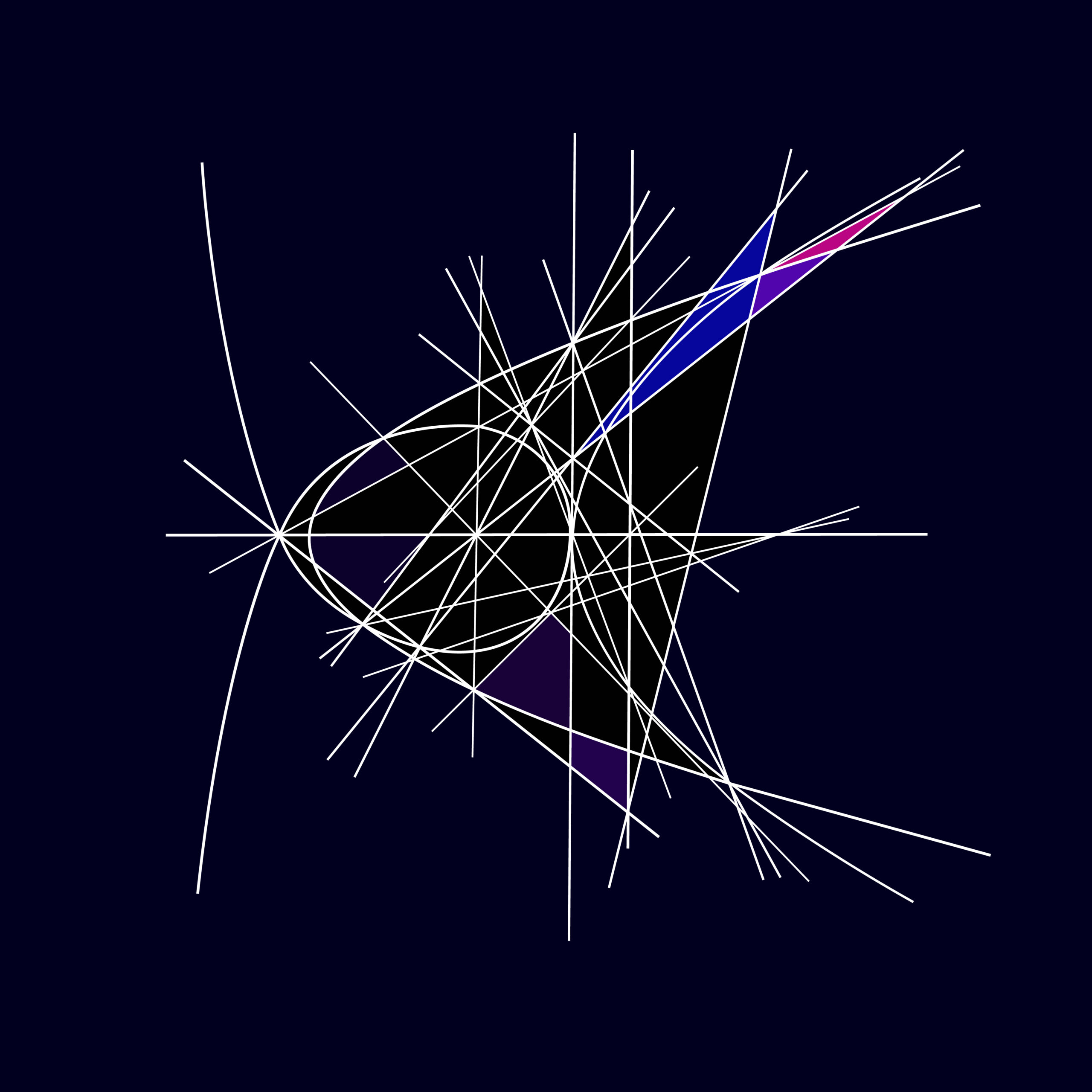 Parabola with Respect to Trisectrix of Maclaurin by Clifford Singer