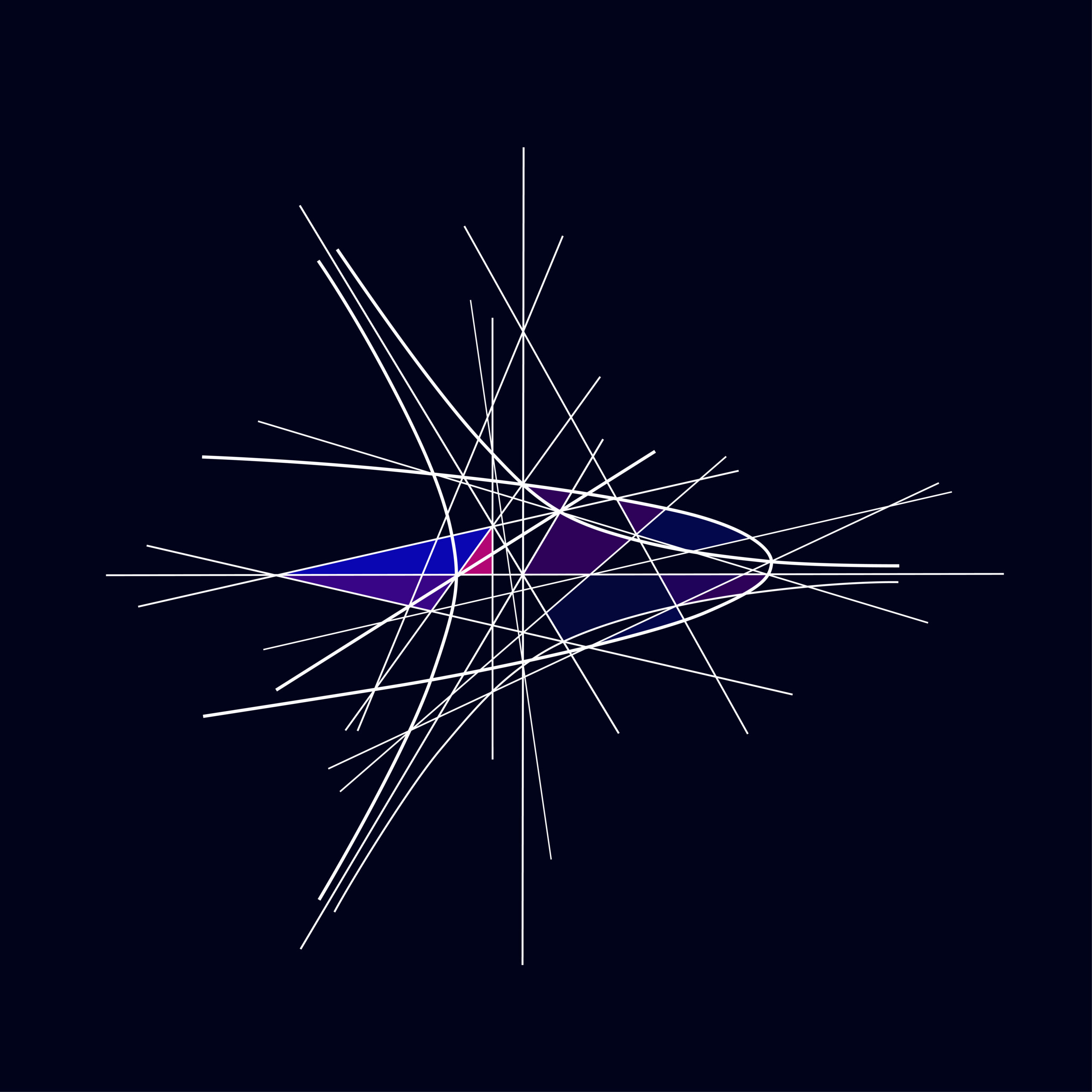 Triangular Asymptote by Clifford Singer