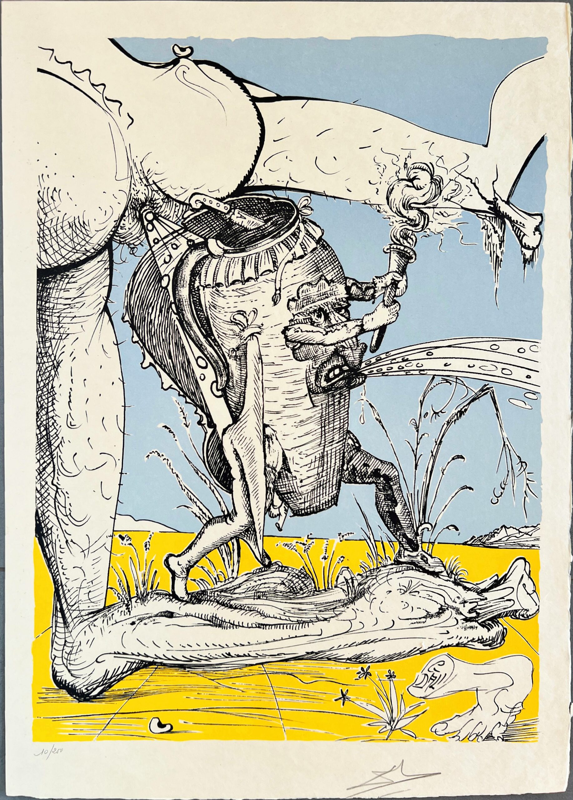 Les Songes Drôlatiques de Pantagruel, Planche V by Salvador Dalí