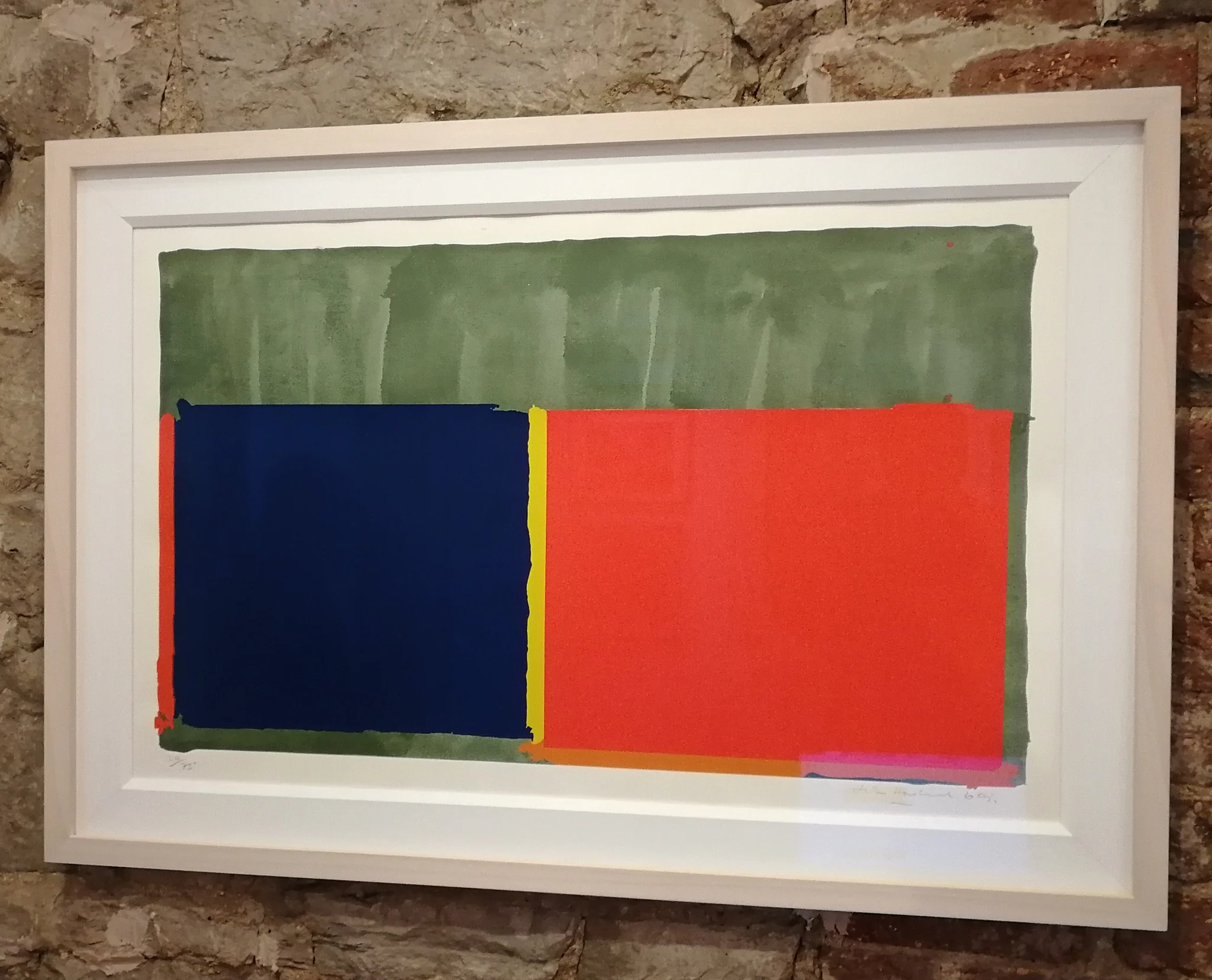 Red, Blue by John Hoyland