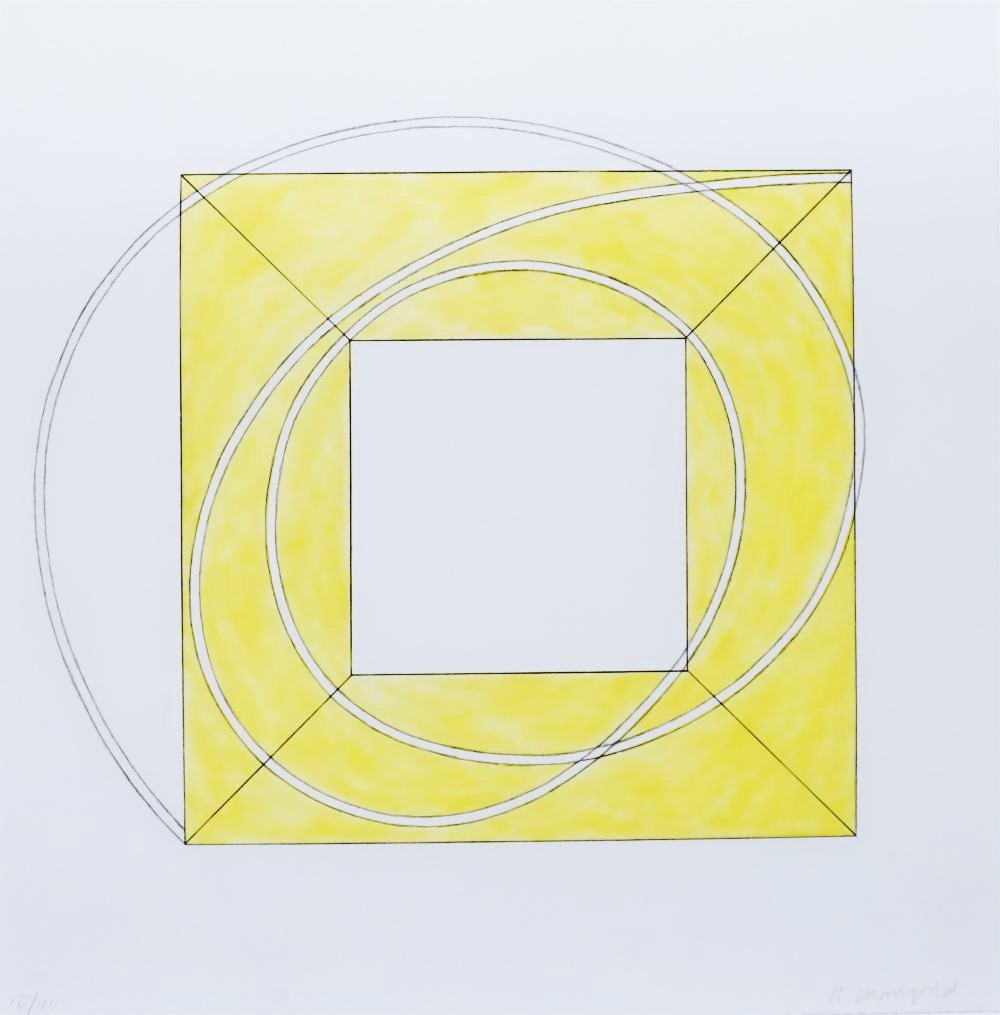 Framed Square with Open Center (B) by Robert Mangold