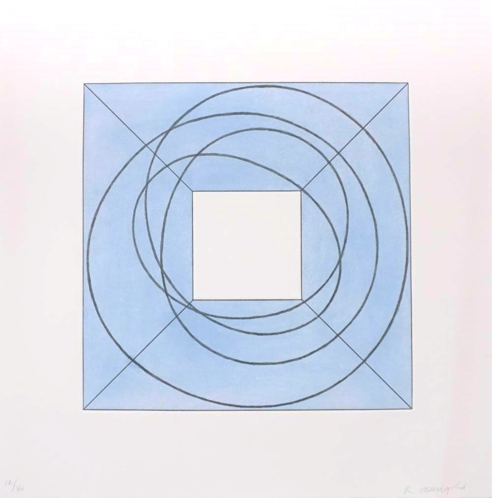 Framed Square with Open Center (A) by Robert Mangold