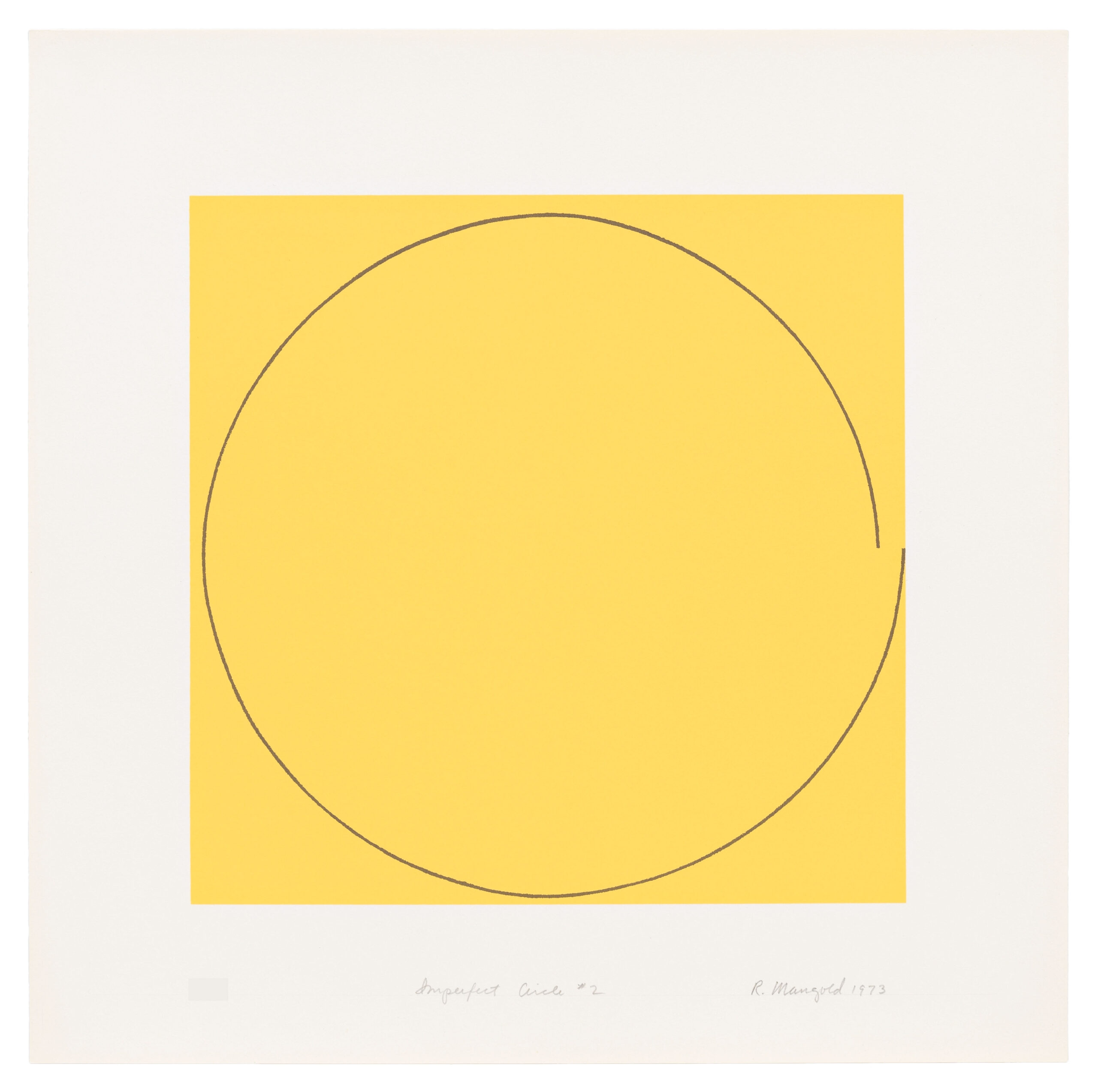 Imperfect Circle No. 2 by Robert Mangold