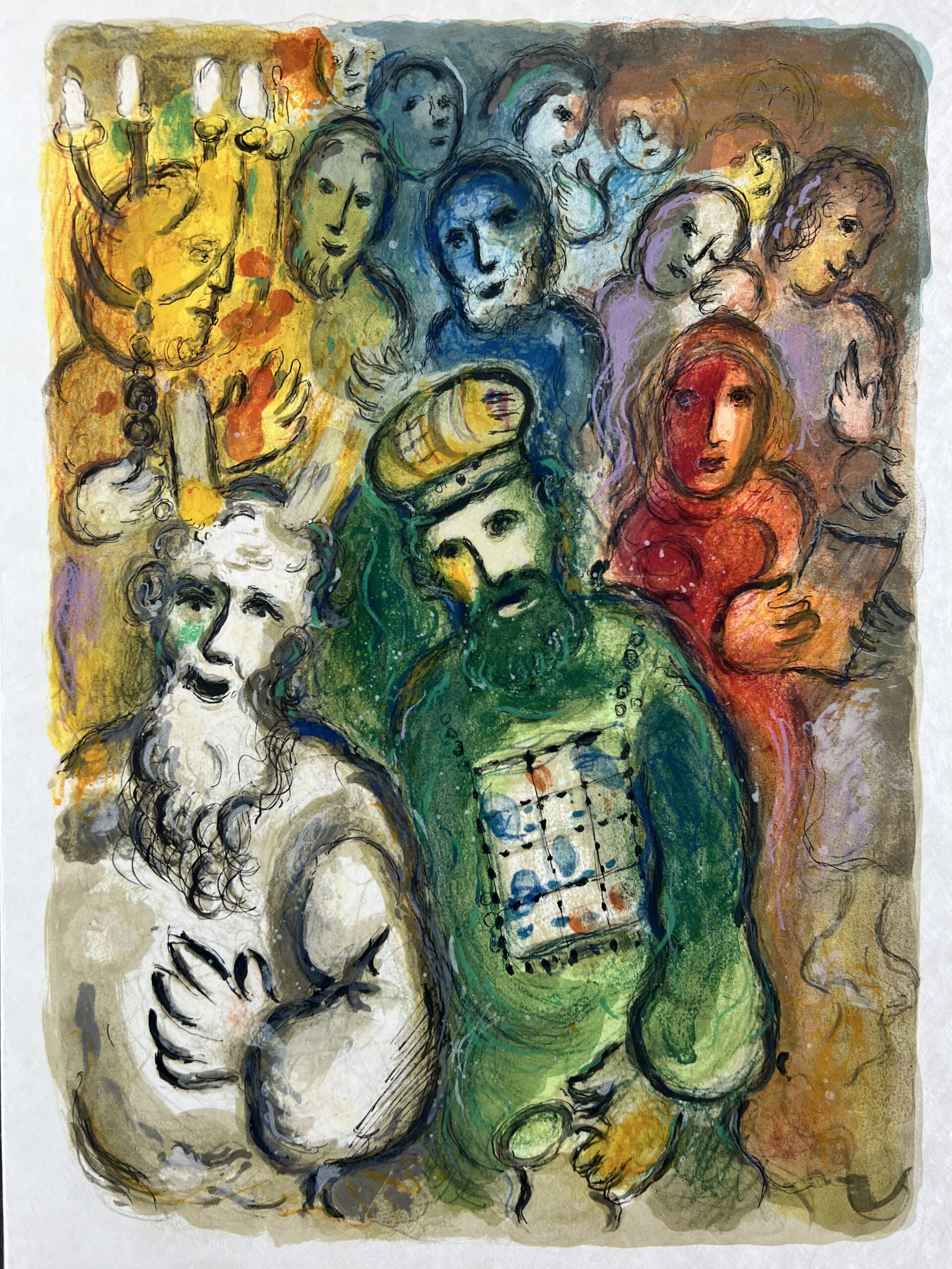 Then all the people pluckt from themselves the golden eare-rings by Marc Chagall