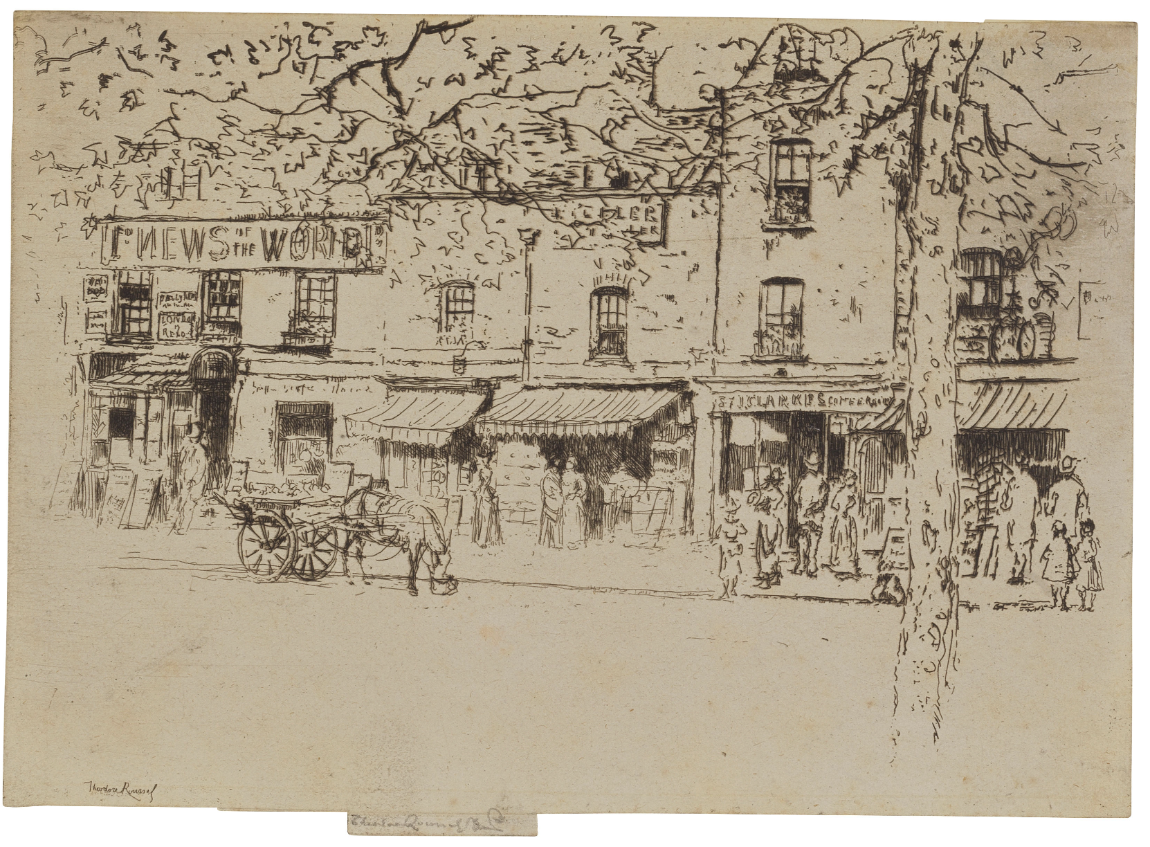 The Street, Chelsea Embankment by Theodore Roussel