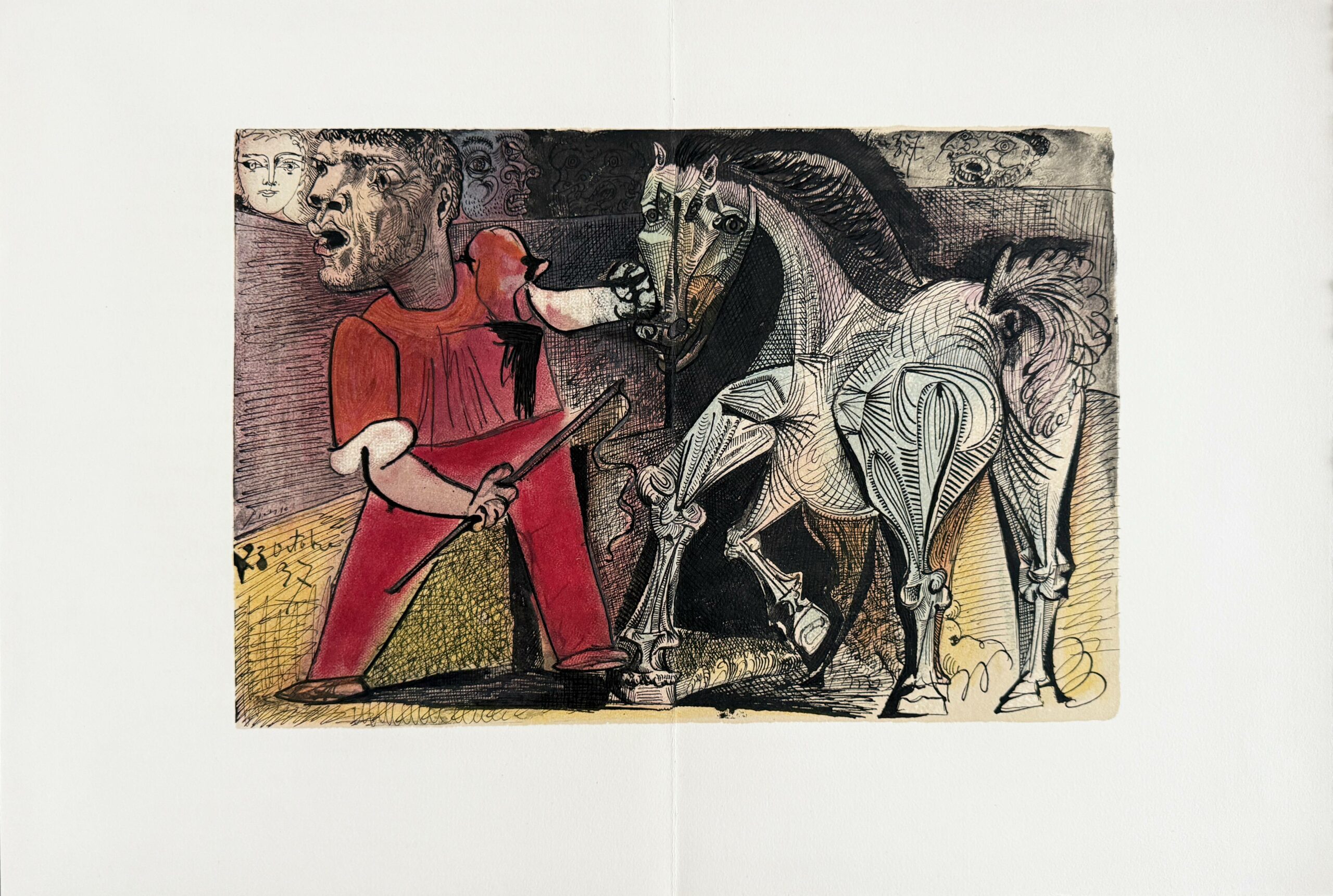 Pablo Picasso – Dompteur et son Cheval by Pablo Picasso