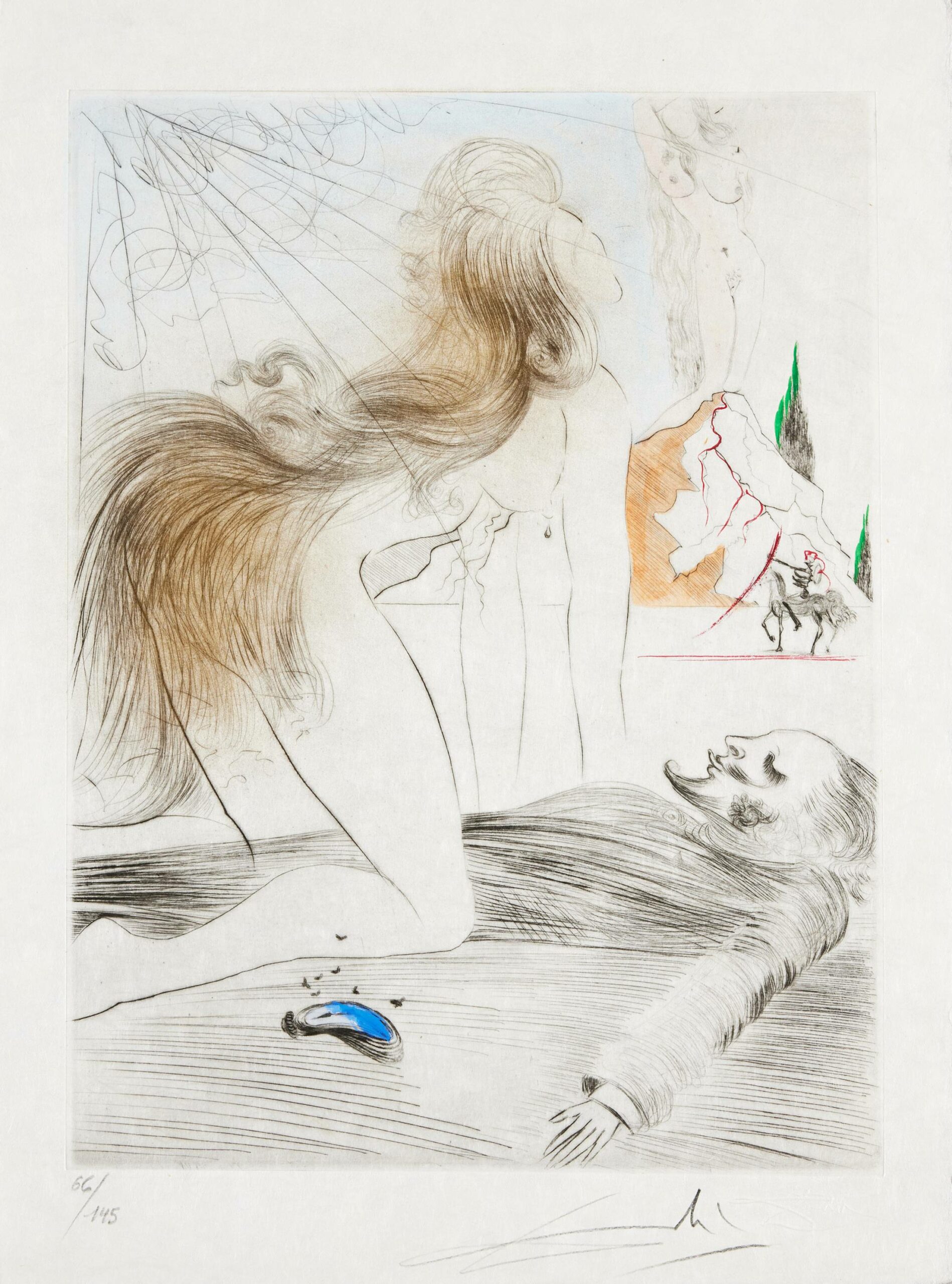 Femme à genoux by Salvador Dalí