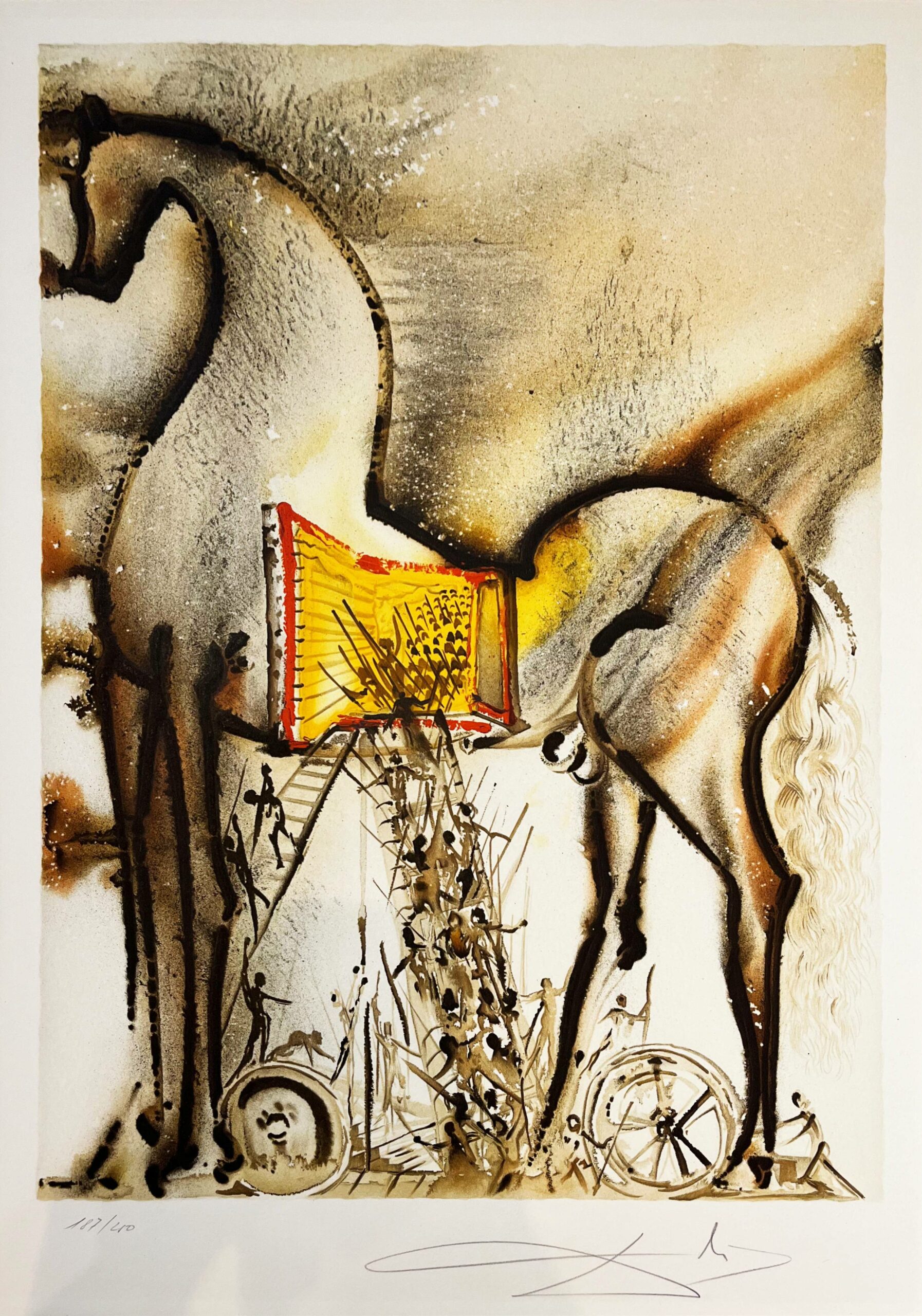 Le cheval de Troie by Salvador Dalí