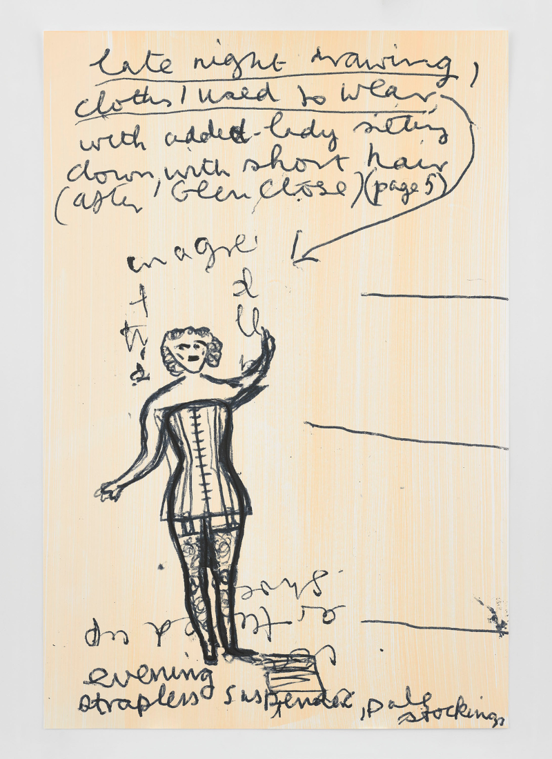 Girl Now meets Girl Then (14) by Rose Wylie