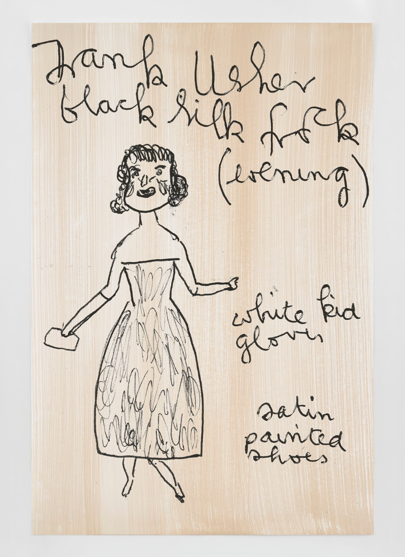 Girl Now Meets Girl Then (22) by Rose Wylie