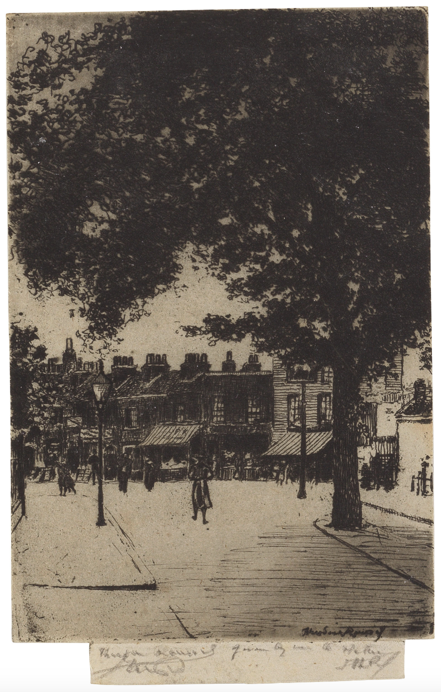 The Sign of the White Horse, Parson’s Green by Theodore Roussel