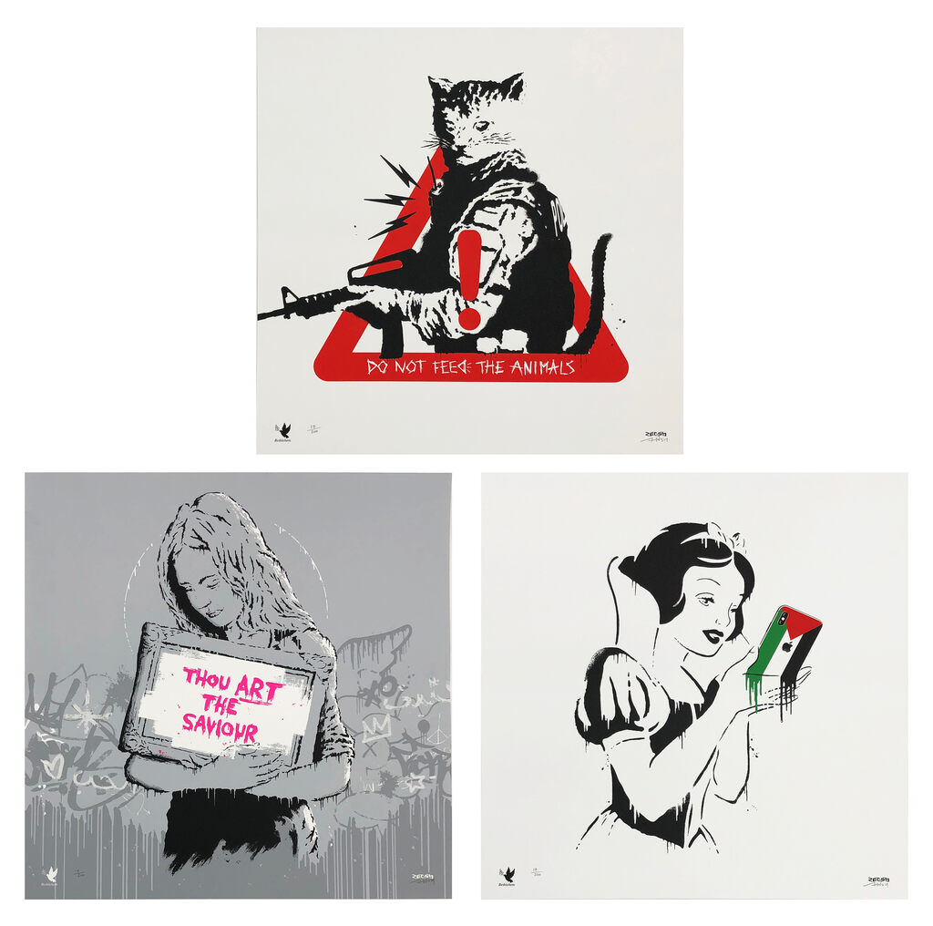 Bethlehem Print Set (3 hand signed screen prints) by Zedsy