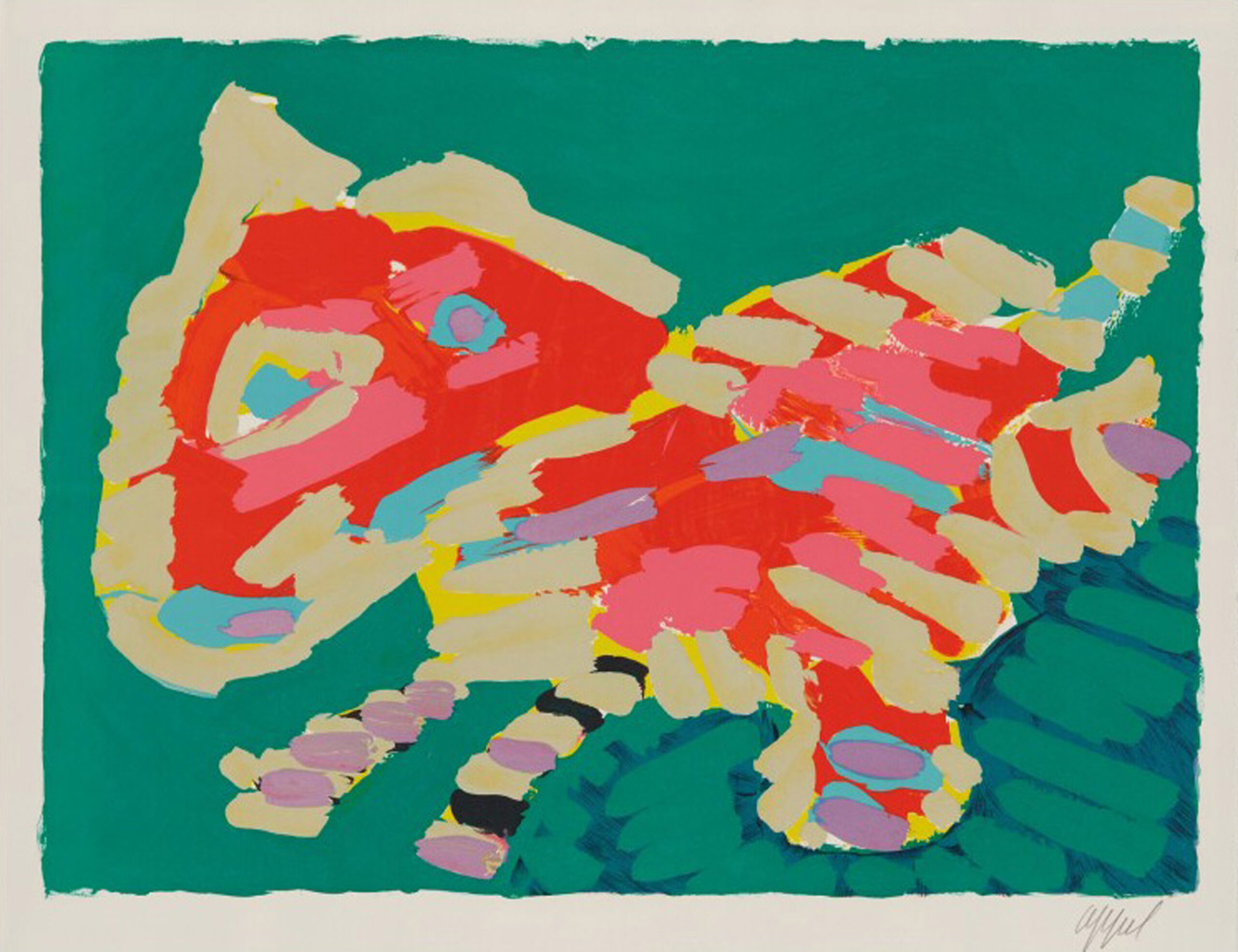 Luminous Cat by Karel Appel