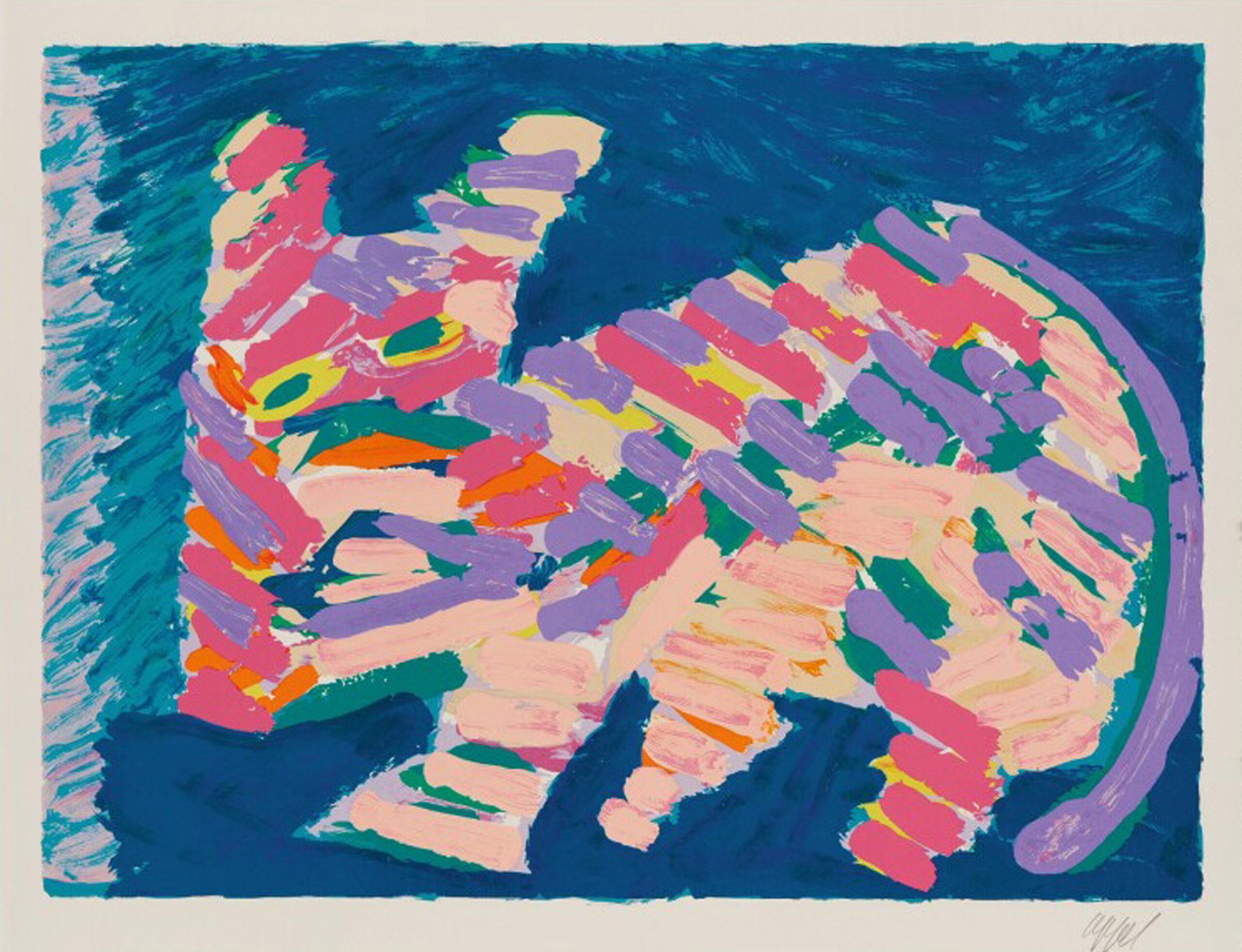 Resting Cat by Karel Appel