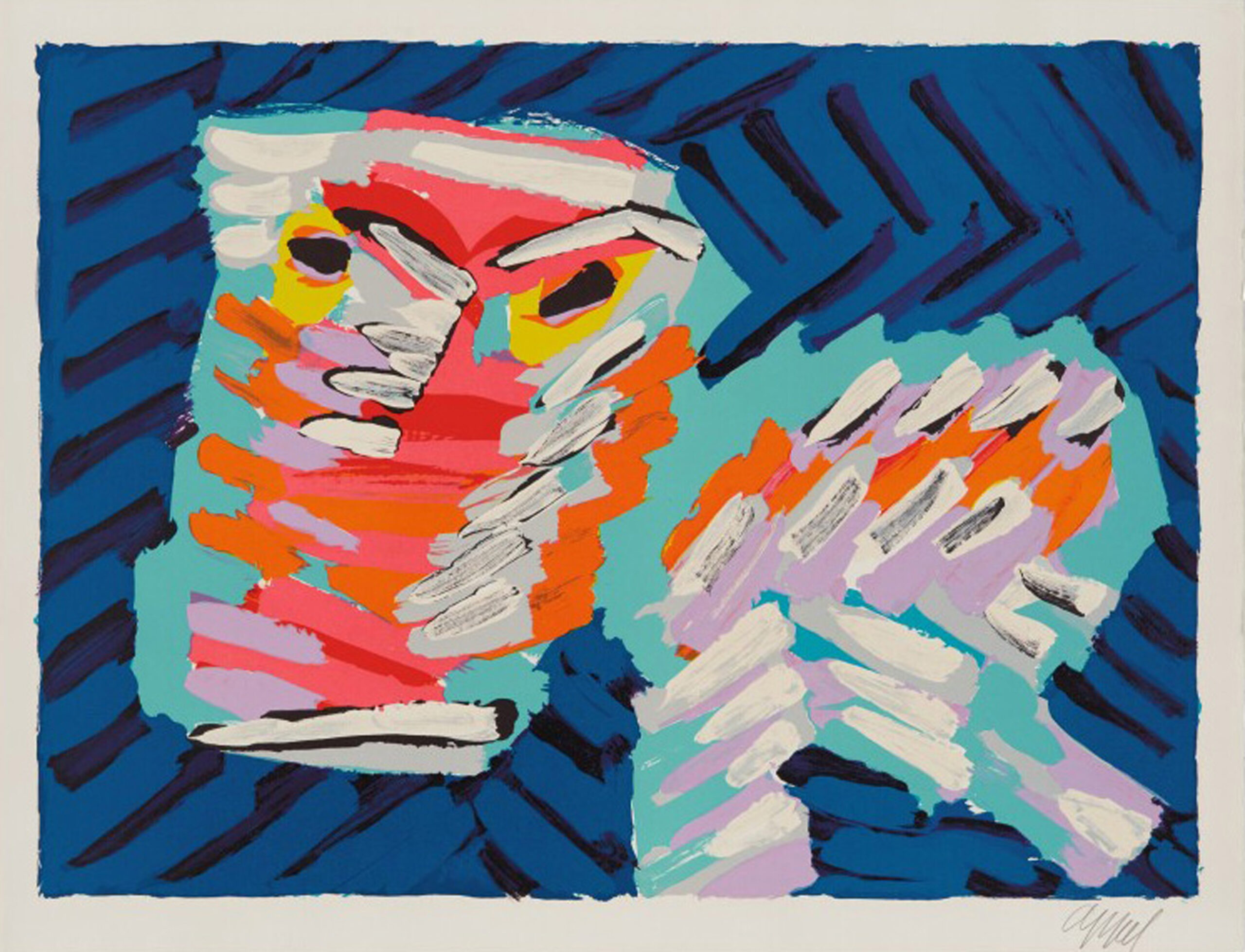 Sad Cat by Karel Appel