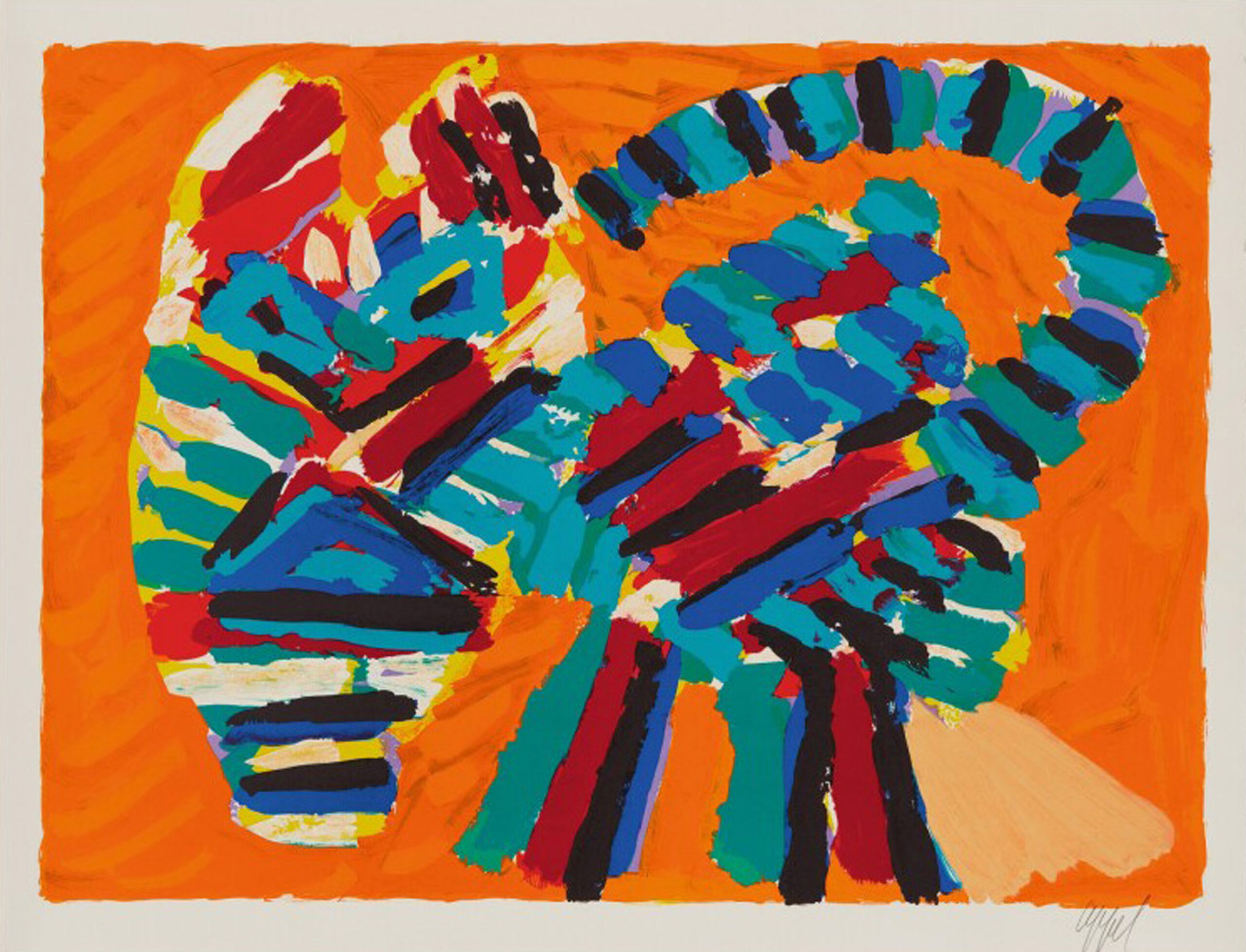 Sunshine Cat by Karel Appel