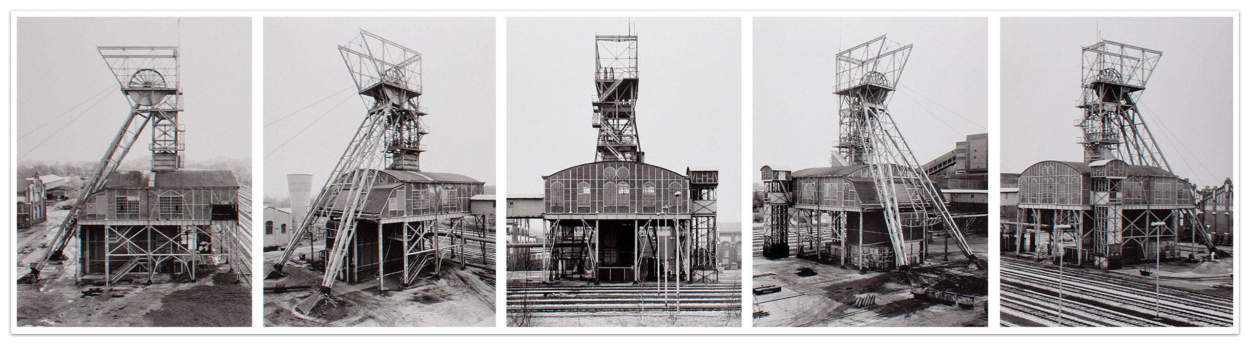 Förderturm Zeche Waltrop, 1982 (from the portfolio Forty Are Better Than One, 2009) by Bernd & Hilla Becher