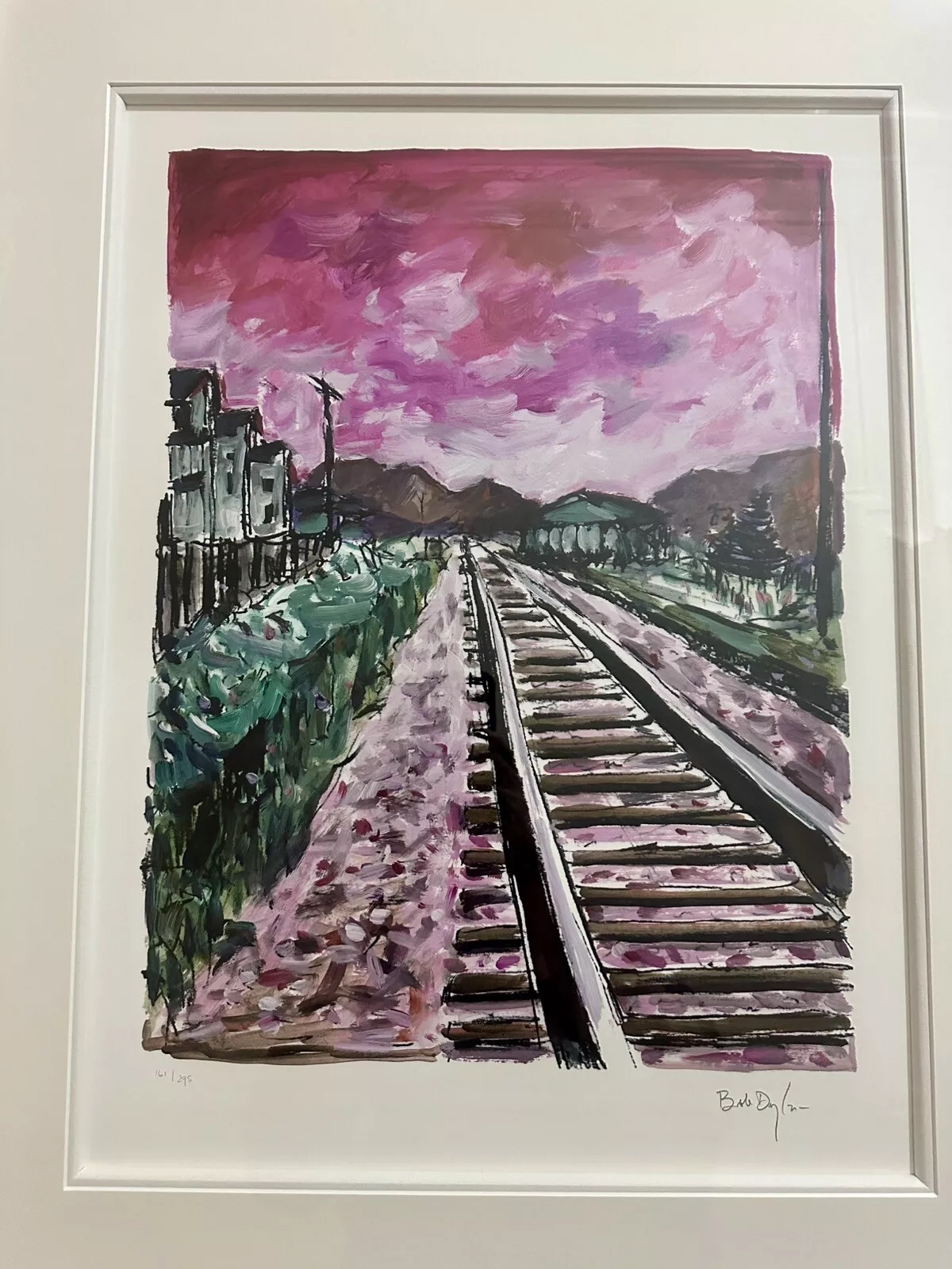 Train Tracks (pink) by Bob Dylan