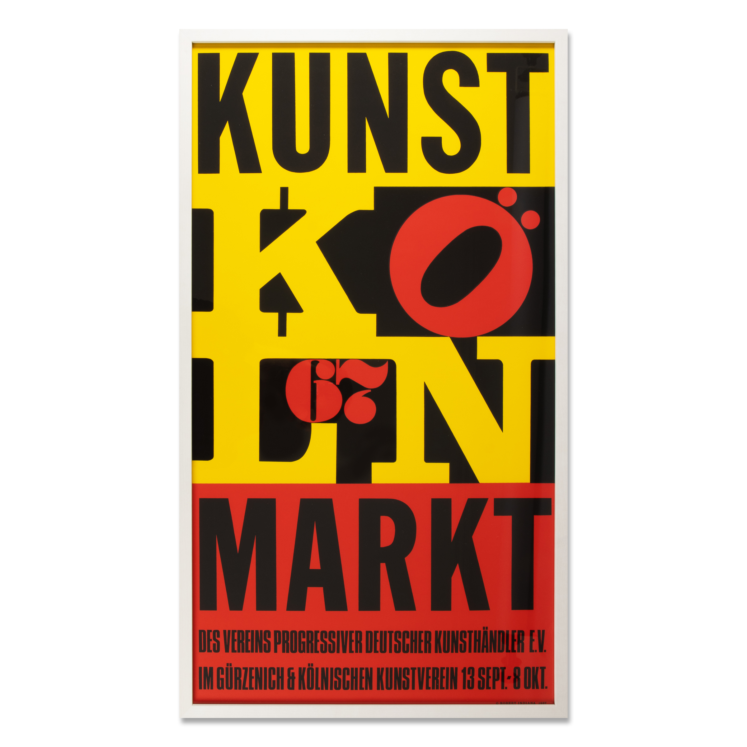 Kunstmarkt Köln 67 by Robert Indiana