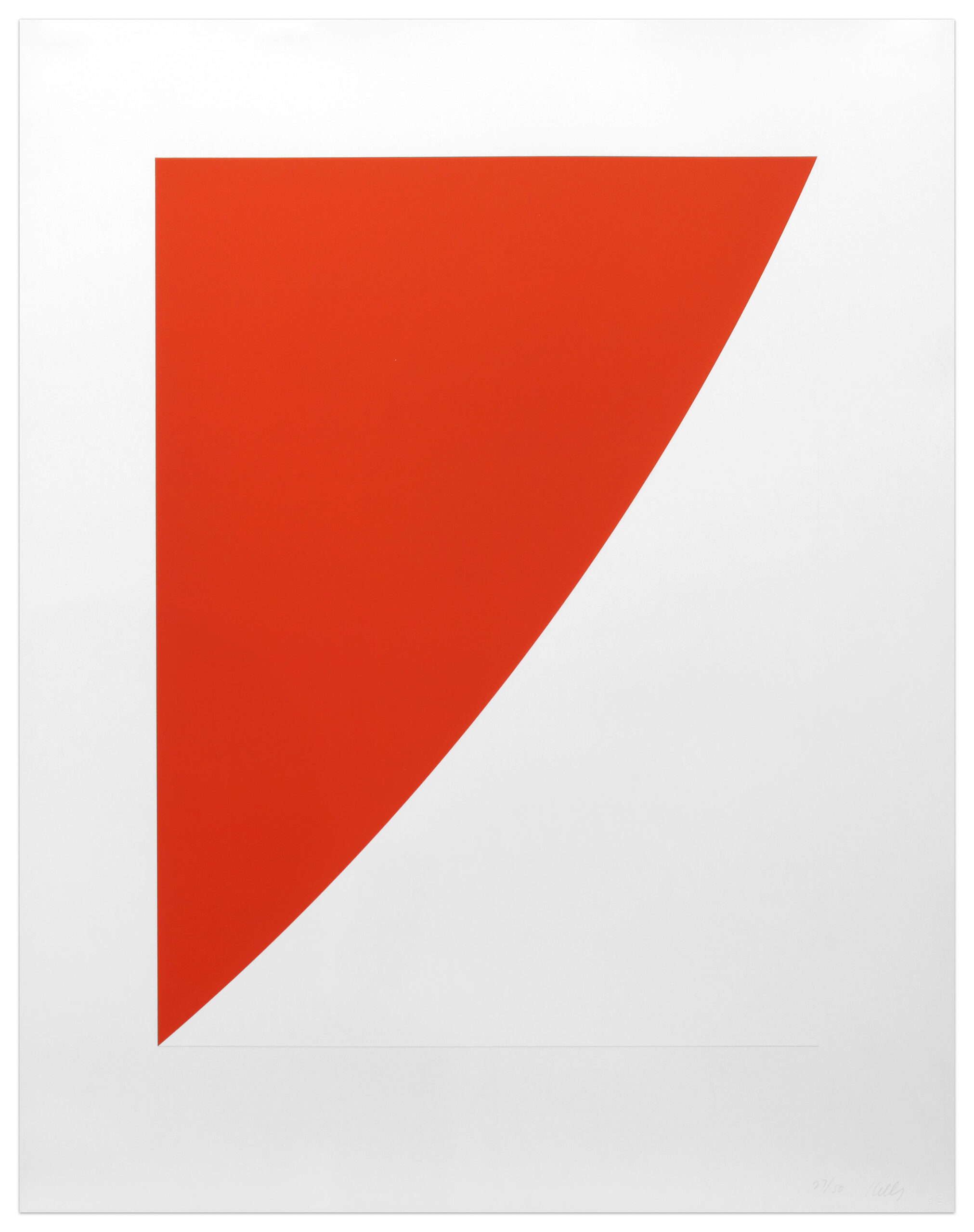 Red Curve (Radius of 8′) by Ellsworth Kelly