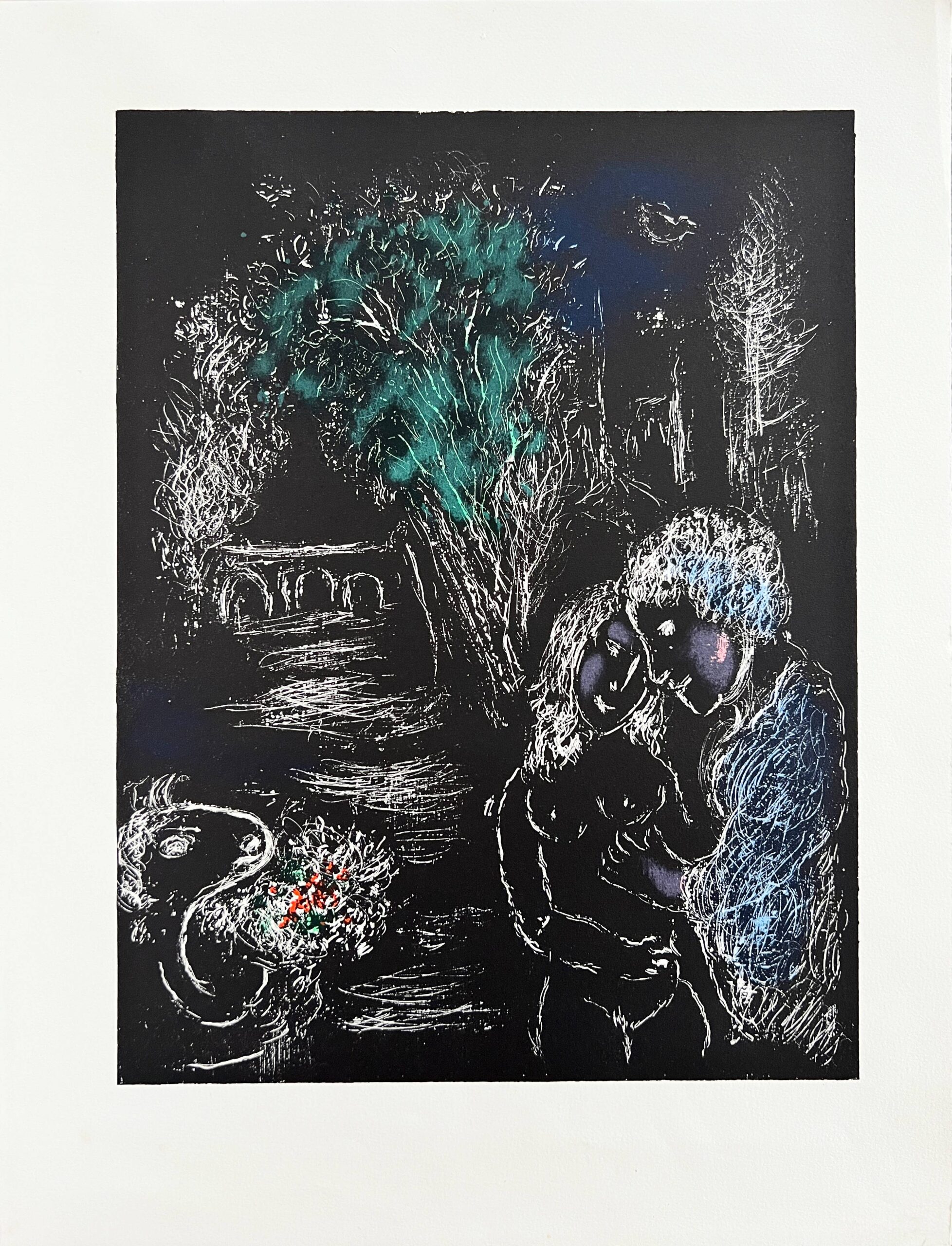 L’Arbre Vert aux Amoureux by Marc Chagall