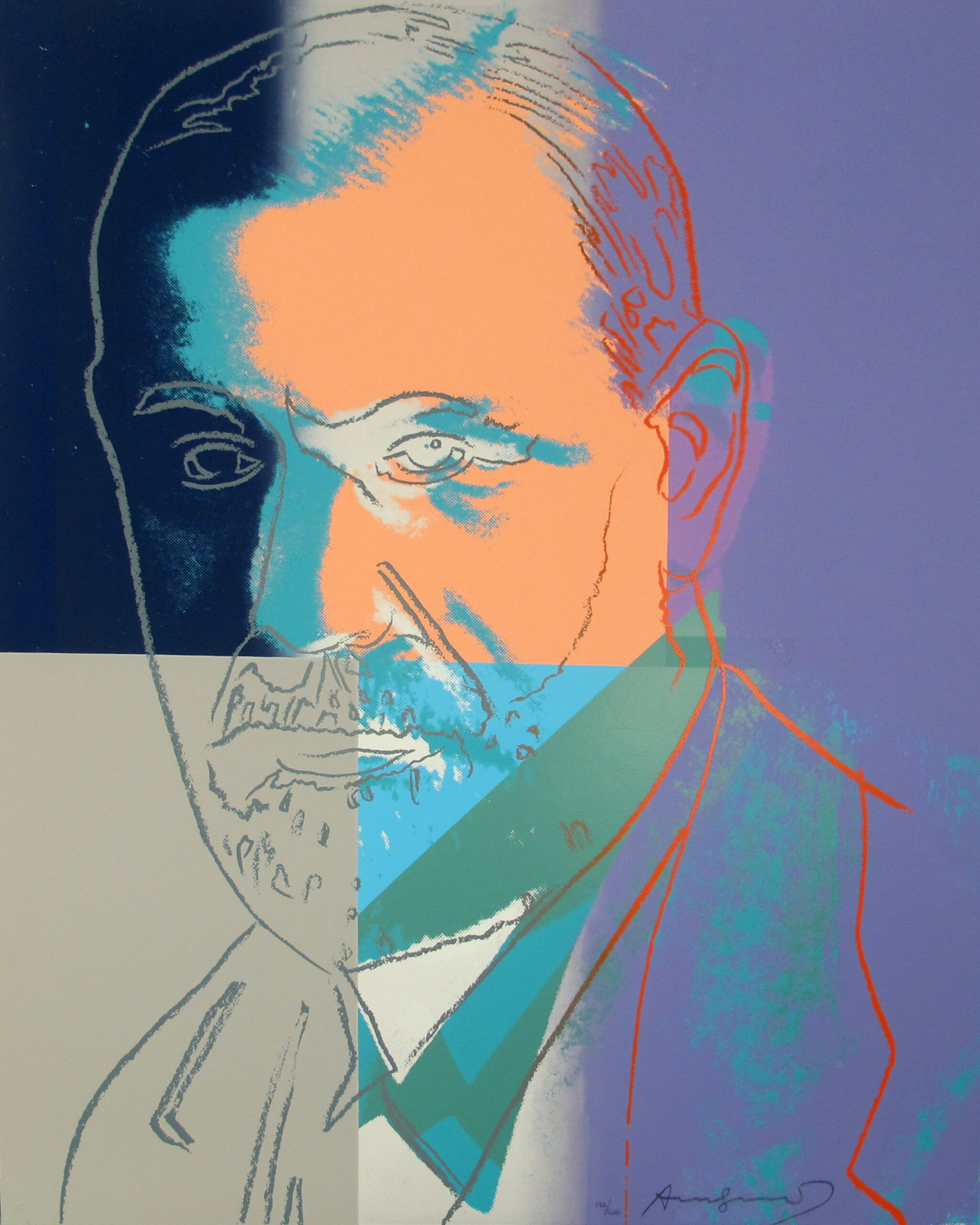 Sigmund Freud, II.235 from Ten Portraits of Jews in the Twentieth Century by Andy Warhol