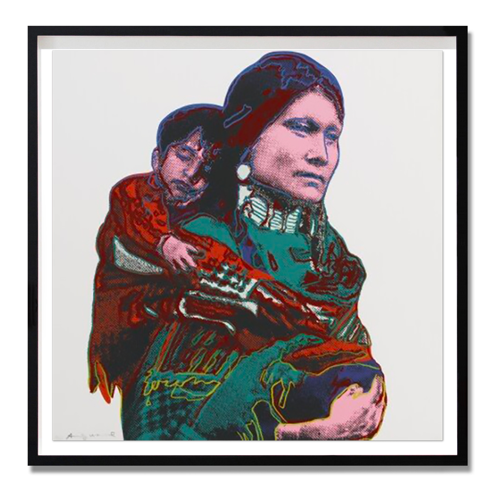 Cowboys and Indians: Mother and Child (FS II.383) by Andy Warhol