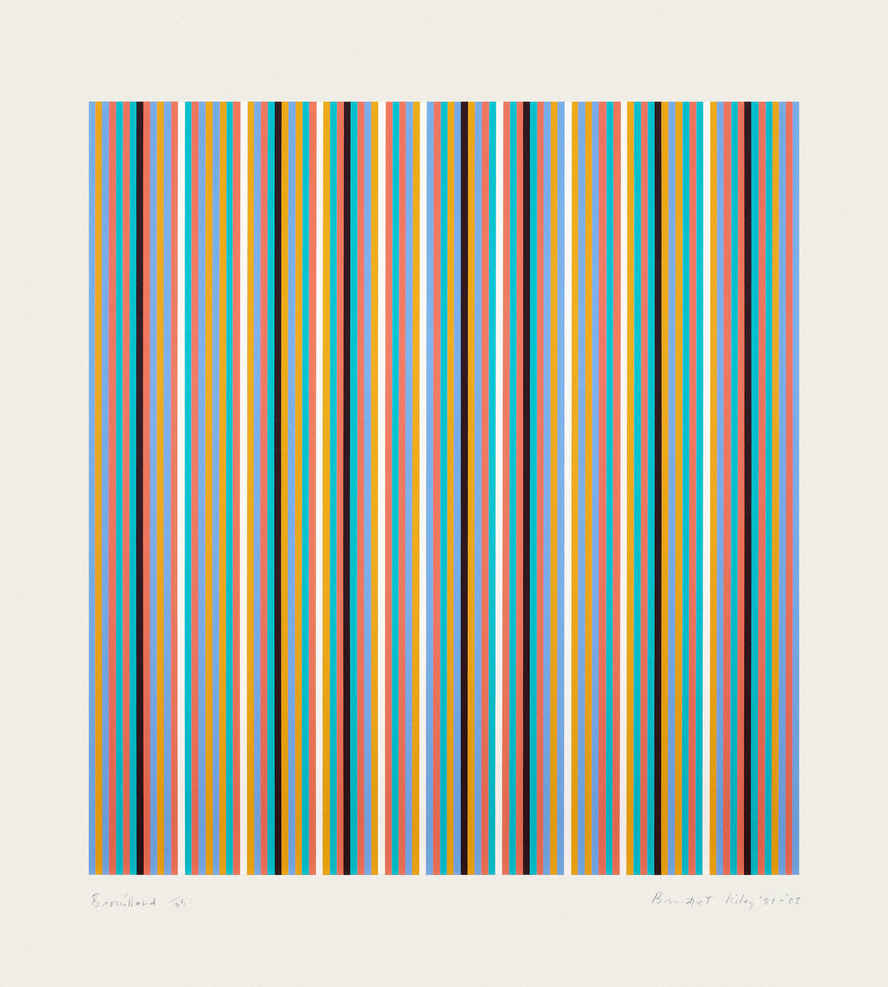 Brouillard by Bridget Riley