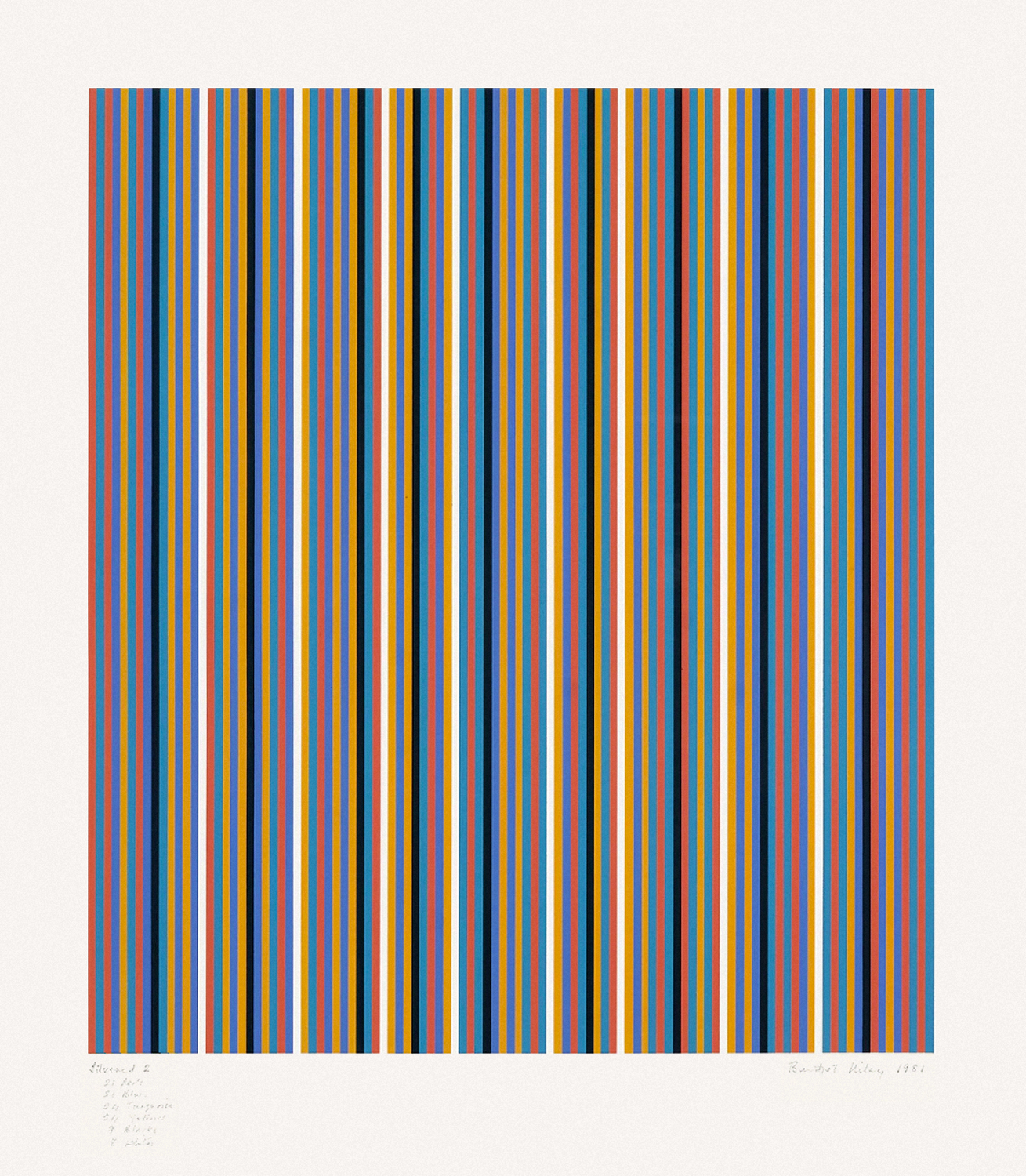 Silvered 2 by Bridget Riley