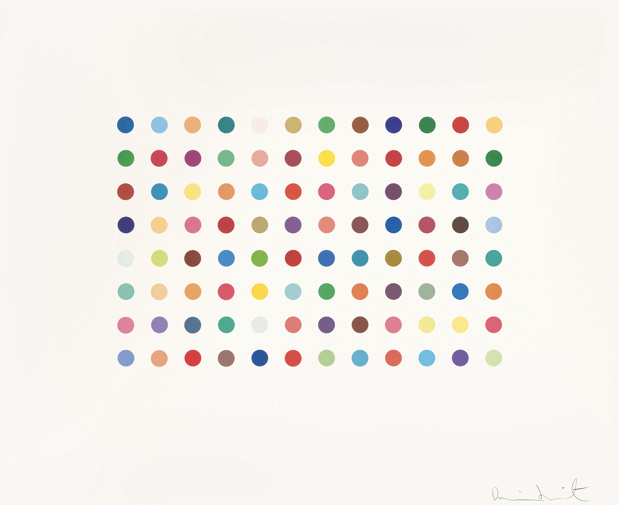 Bromphenol Blue by Damien Hirst