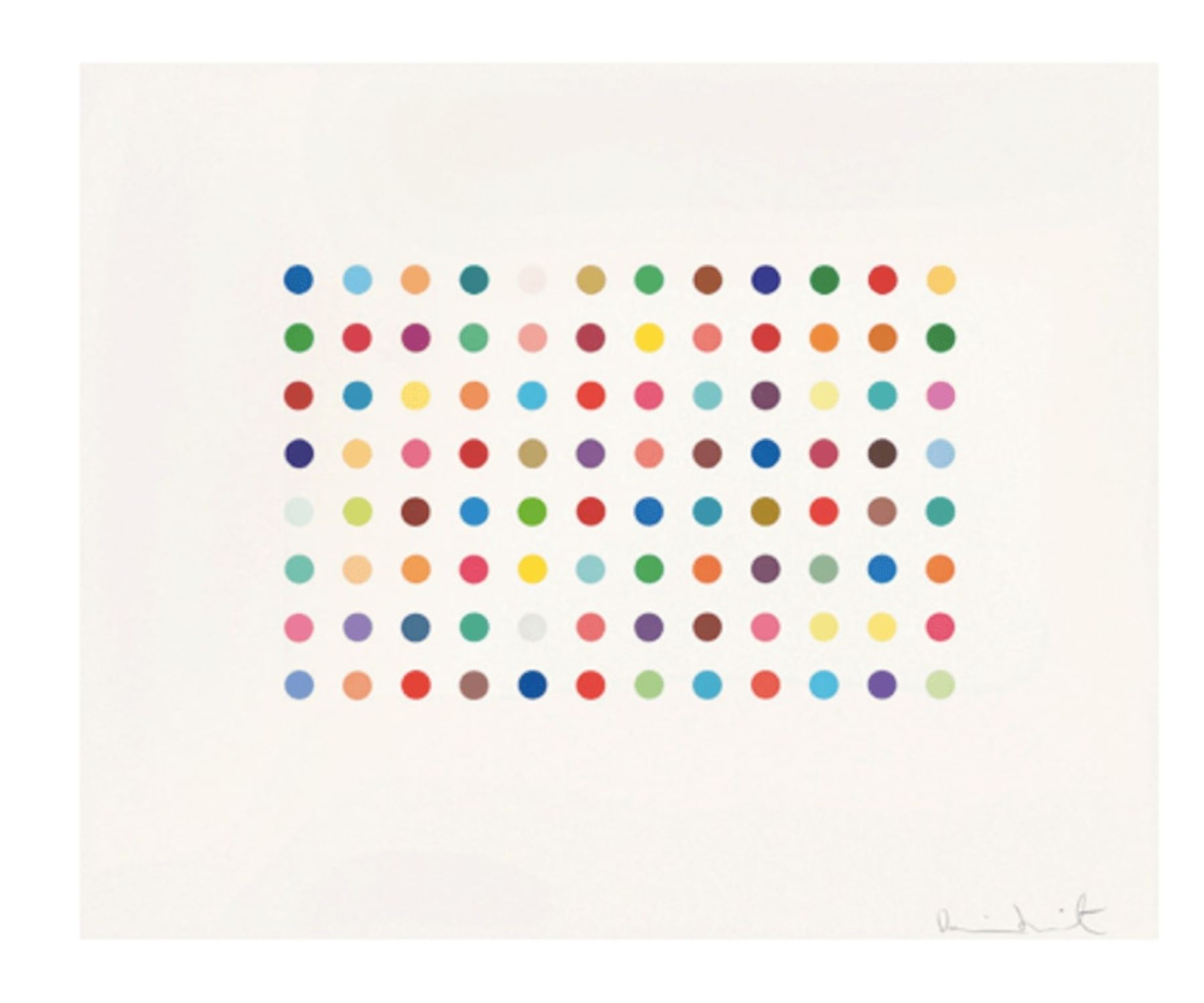 Bromphenol Blue by Damien Hirst