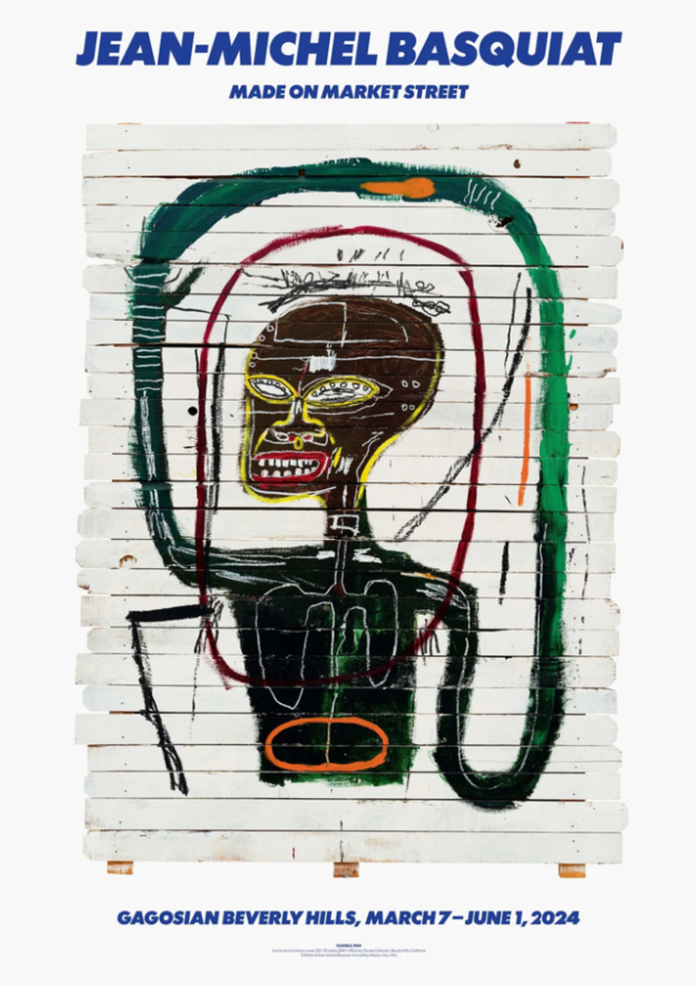 Jean Michel Basquiat: Made on Market Street Exhibition Poster by Jean-Michel Basquiat