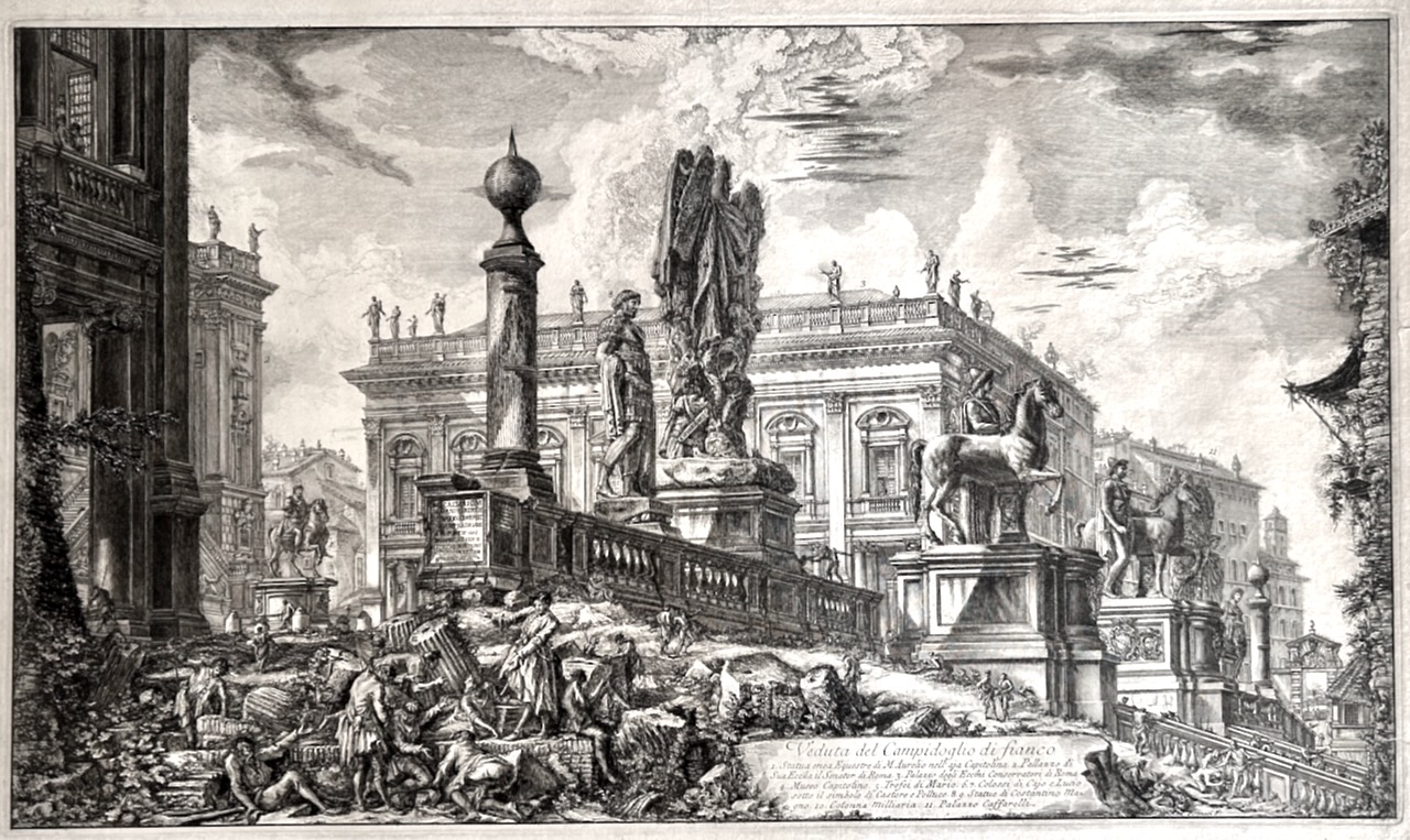 The Capital Seen from the Side of the Central Steps by Giovanni Battista Piranesi