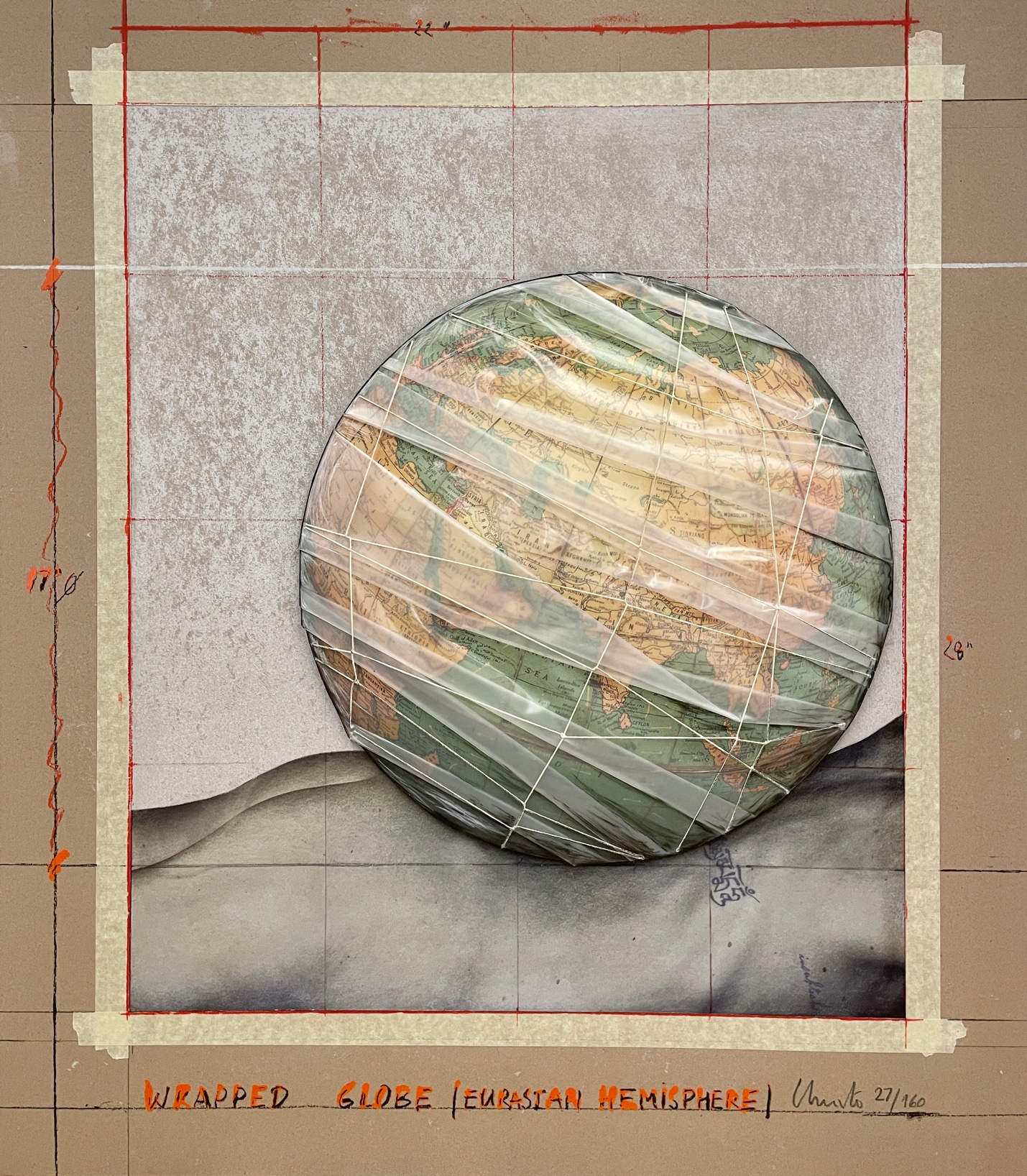 Wrapped Globe by Christo