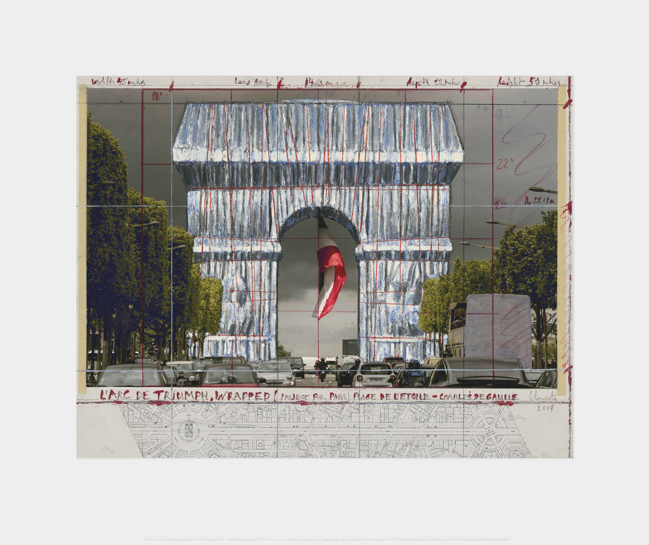 Arc de Triomphe IV, Project for Paris by Christo