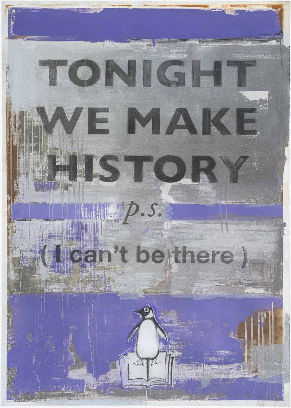 Tonight We Make History (P.S. I can’t be there), Lilac by Harland Miller