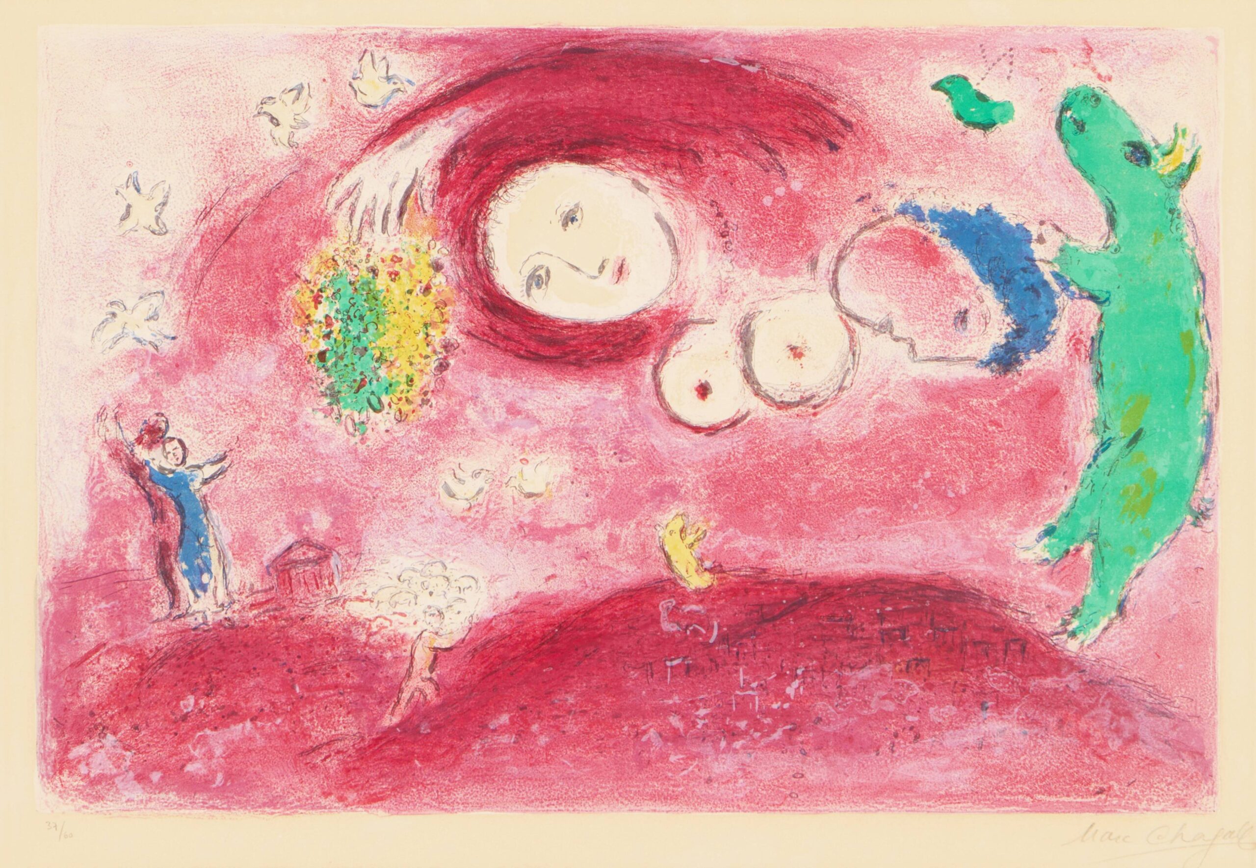 Springtime in the Meadow, from Daphnis and Chloe by Marc Chagall