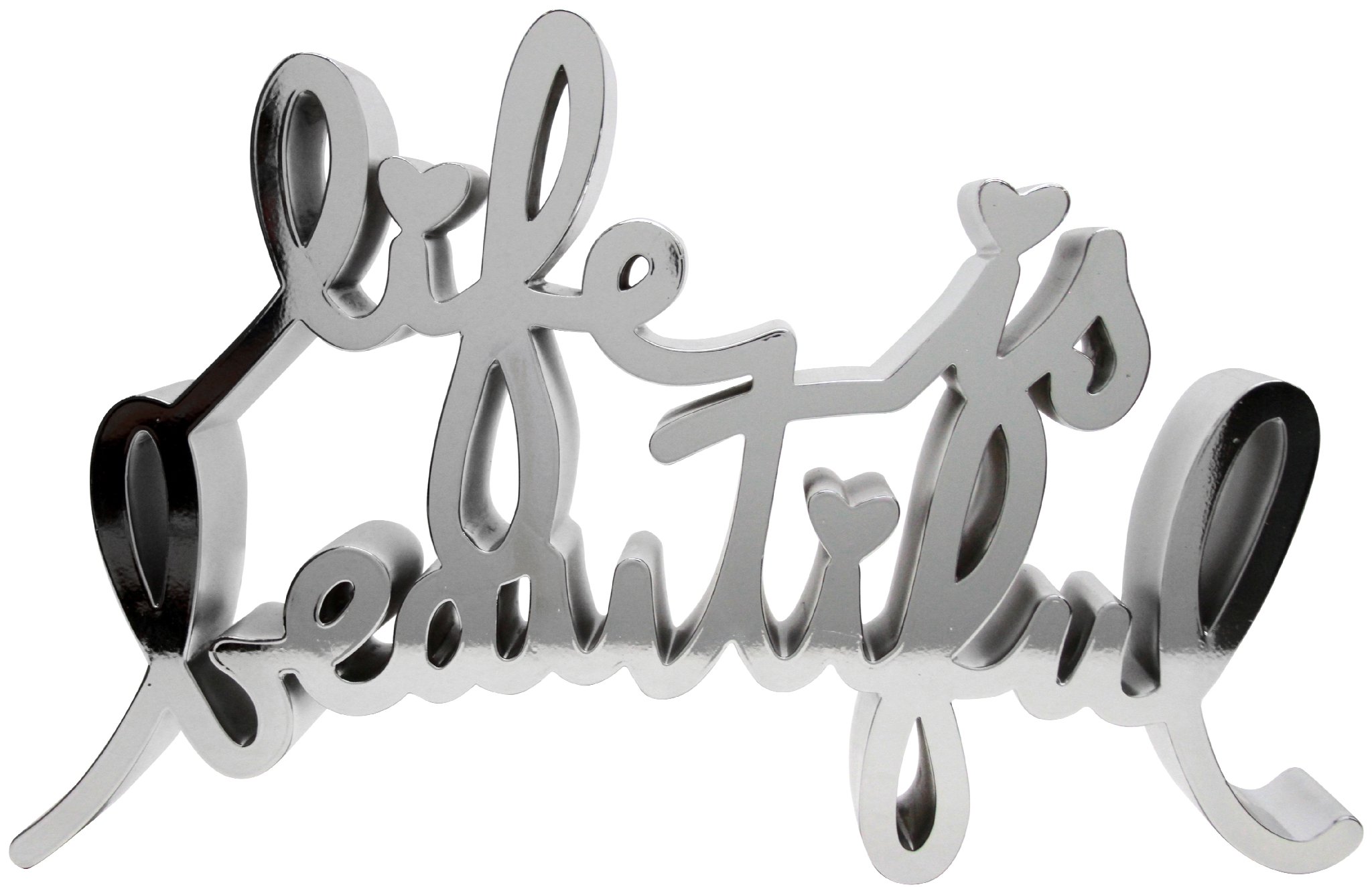 Life Is Beautiful – Hard Candy (Chrome) by Mr Brainwash