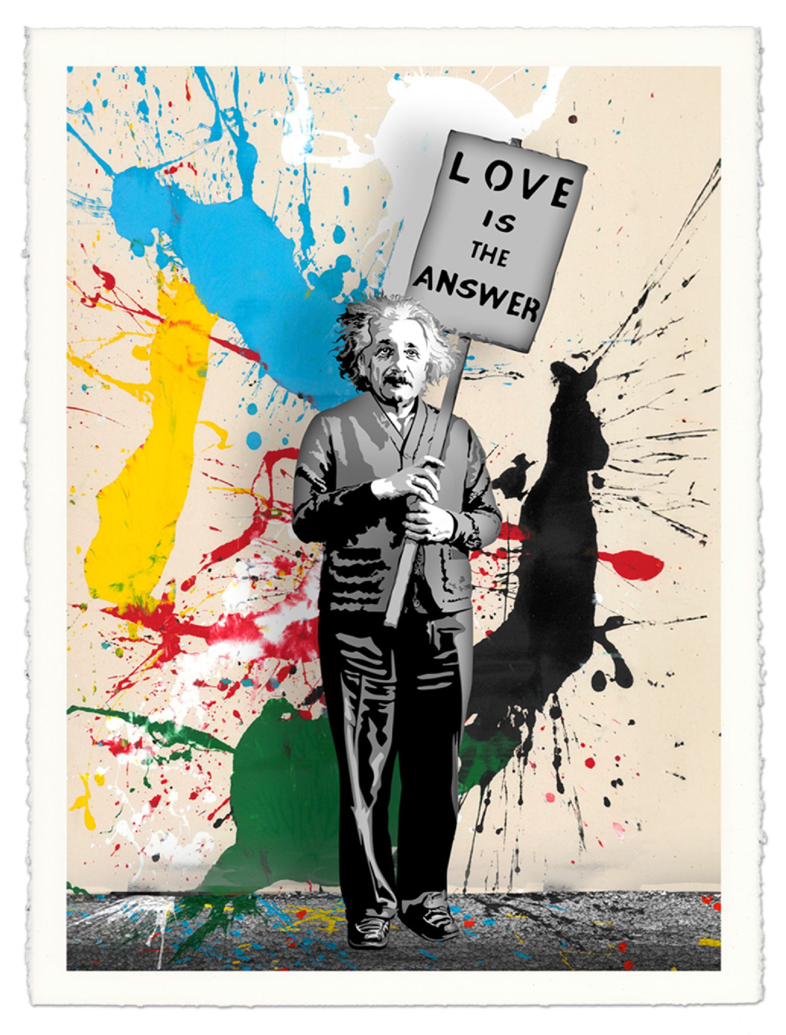 M=bw² – Splash by Mr Brainwash