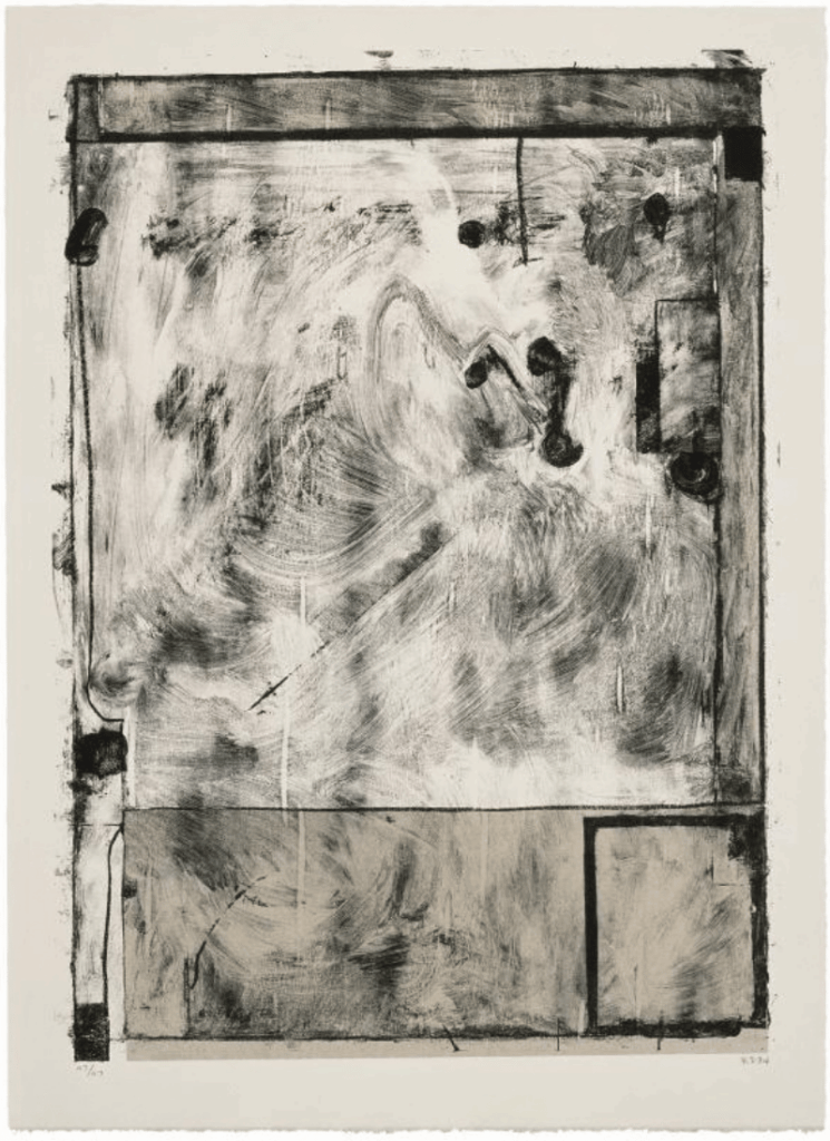 Richard Diebenkorn Scrabbling aquatint 1985"